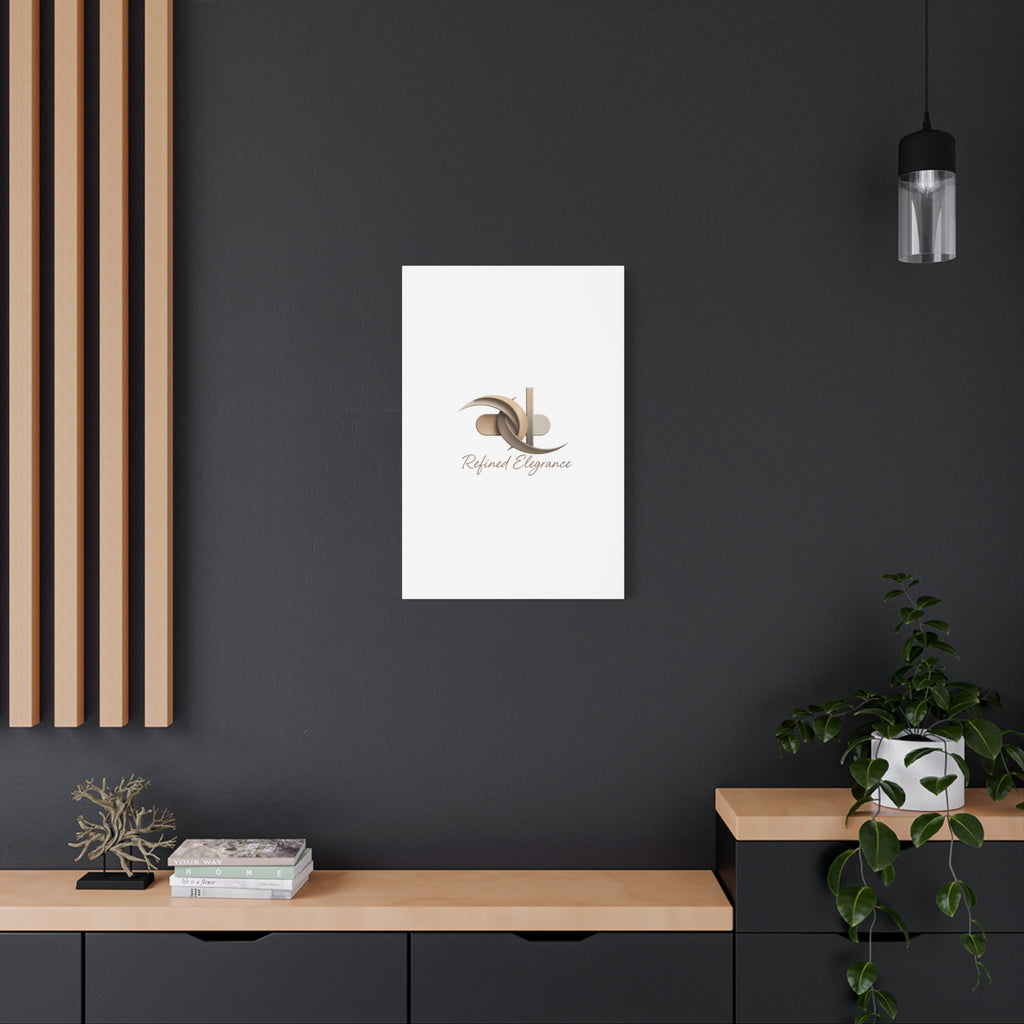 Refined Elegance Matte Canvas, Stretched | Quiet Luxury, Neutral Minimalist