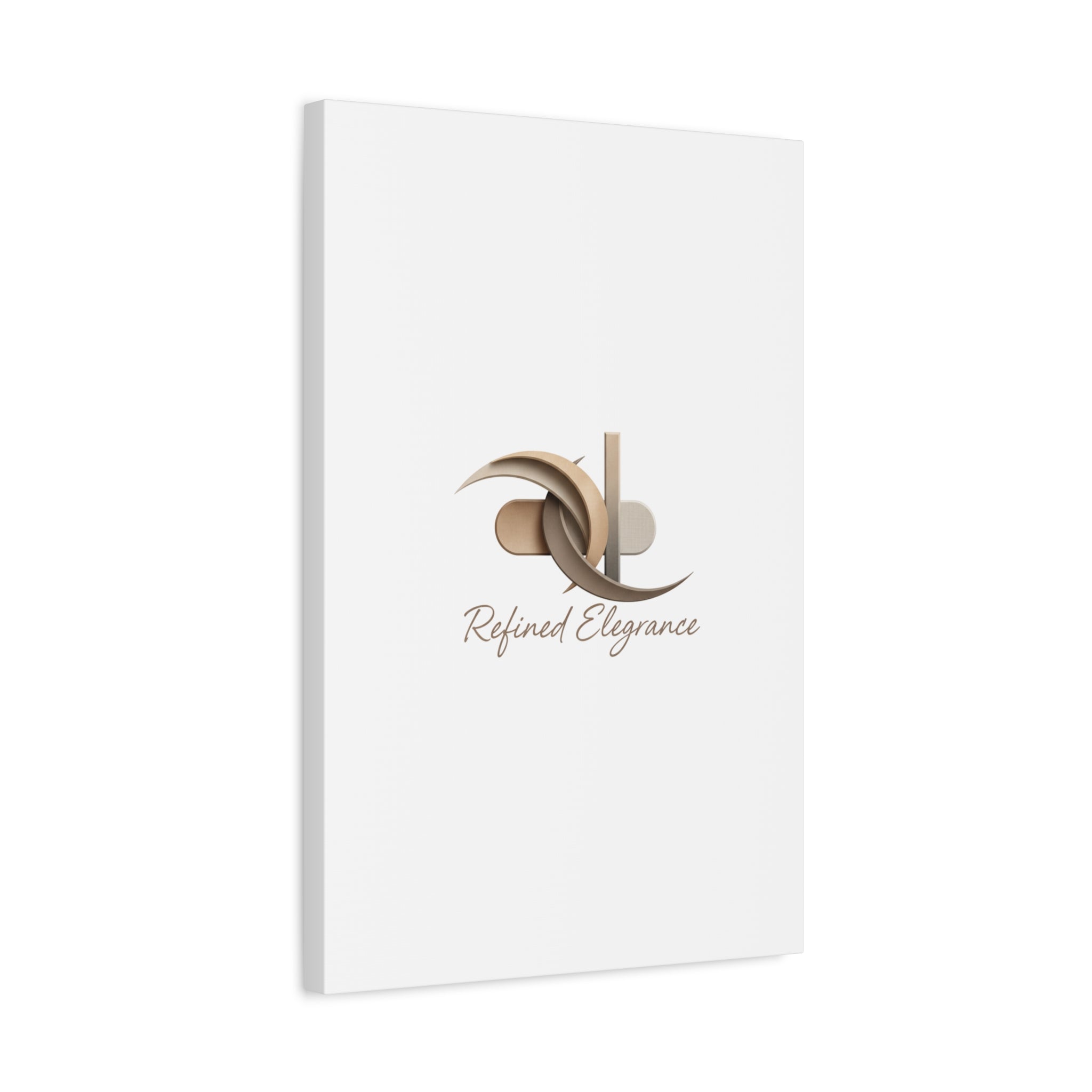 Refined Elegance Matte Canvas, Stretched | Quiet Luxury, Neutral Minimalist