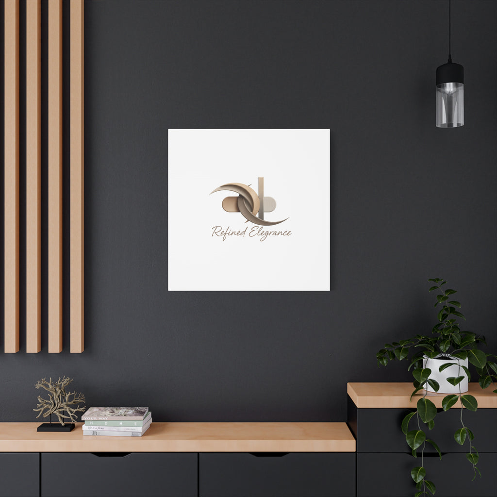 Refined Elegance Matte Canvas, Stretched | Quiet Luxury, Neutral Minimalist