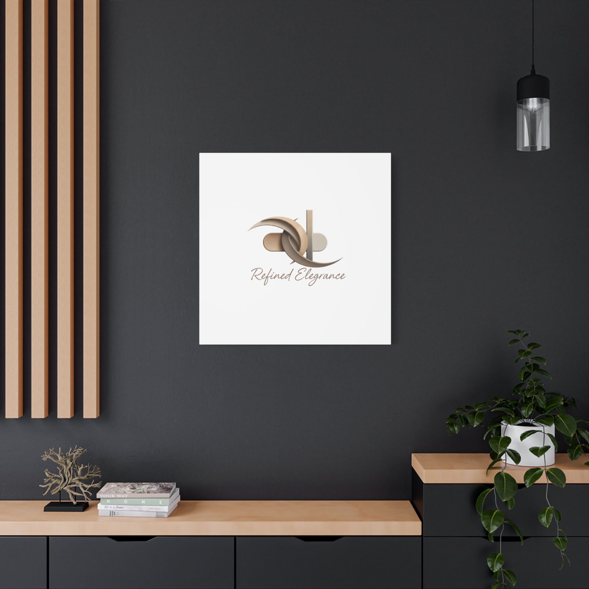 Refined Elegance Matte Canvas, Stretched | Quiet Luxury, Neutral Minimalist