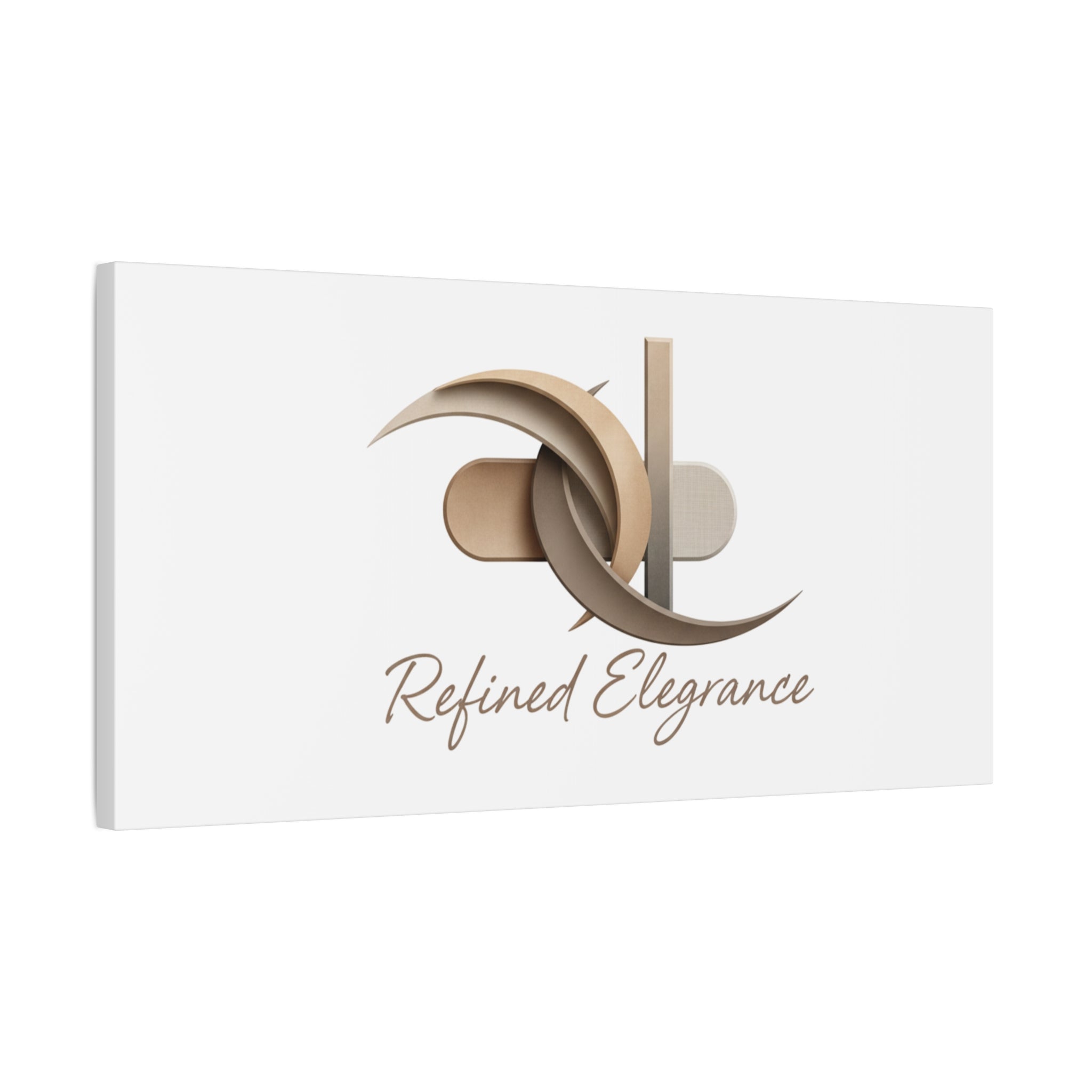 Refined Elegance Matte Canvas, Stretched | Quiet Luxury, Neutral Minimalist