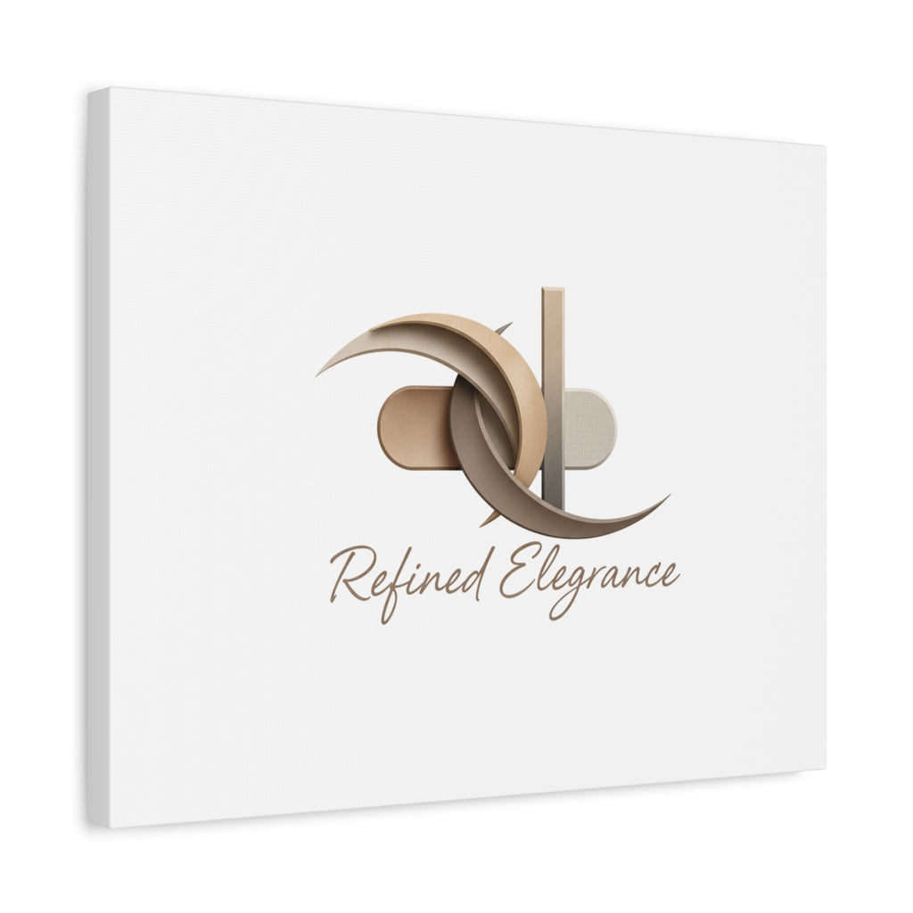 Refined Elegance Matte Canvas, Stretched | Quiet Luxury, Neutral Minimalist
