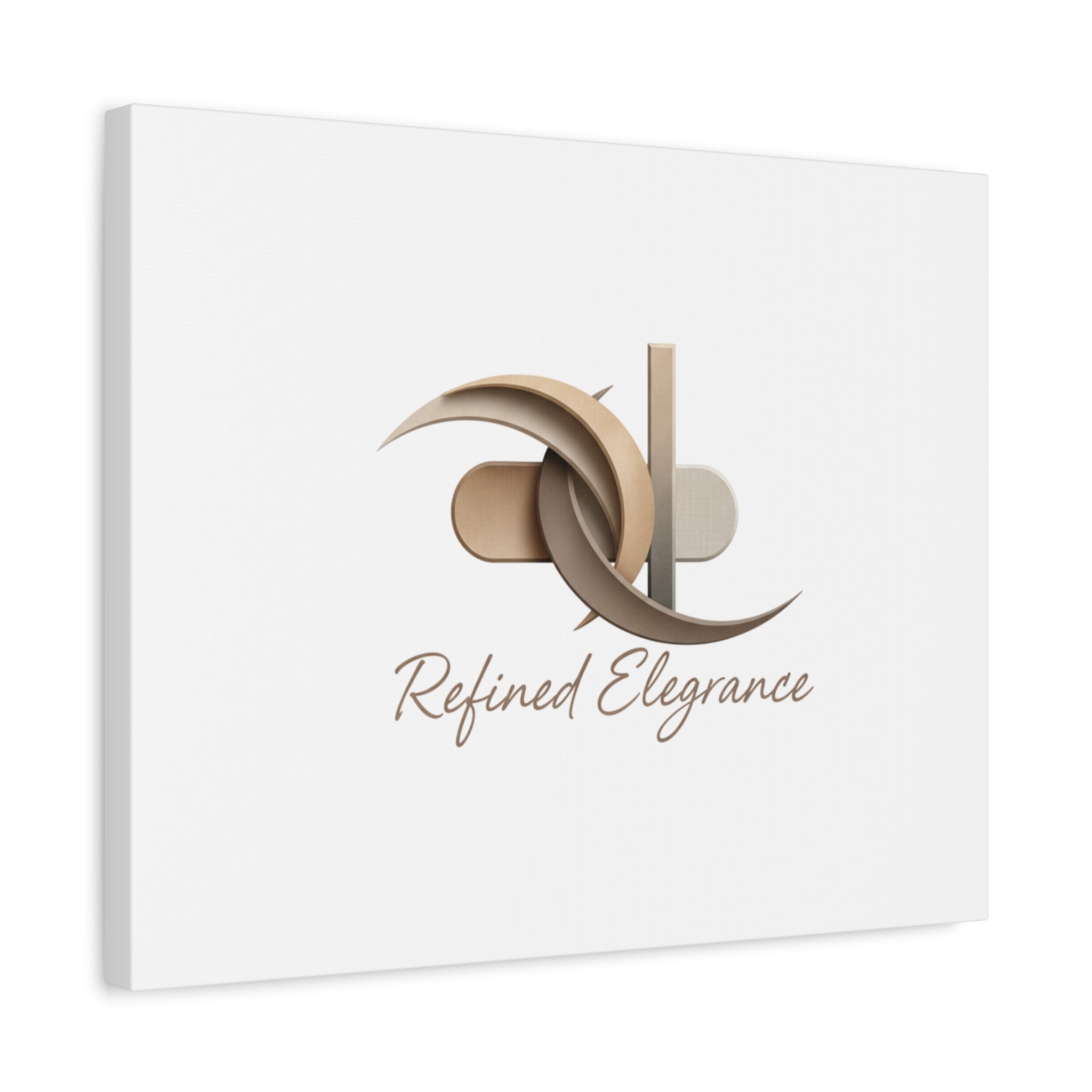 Refined Elegance Matte Canvas, Stretched | Quiet Luxury, Neutral Minimalist