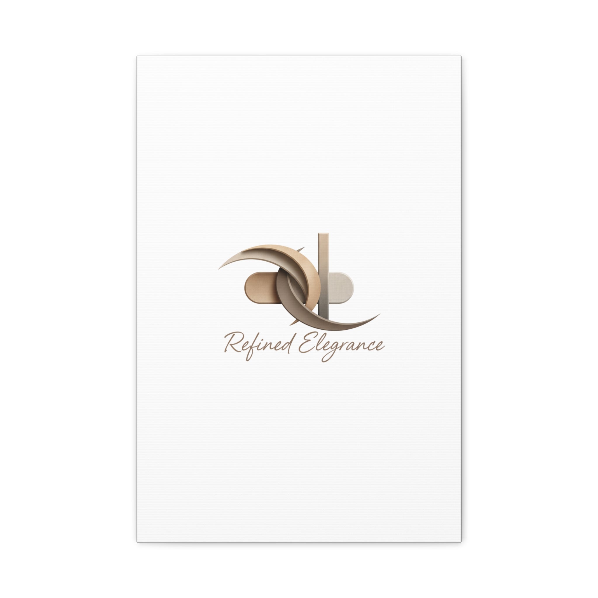 Refined Elegance Matte Canvas, Stretched | Quiet Luxury, Neutral Minimalist