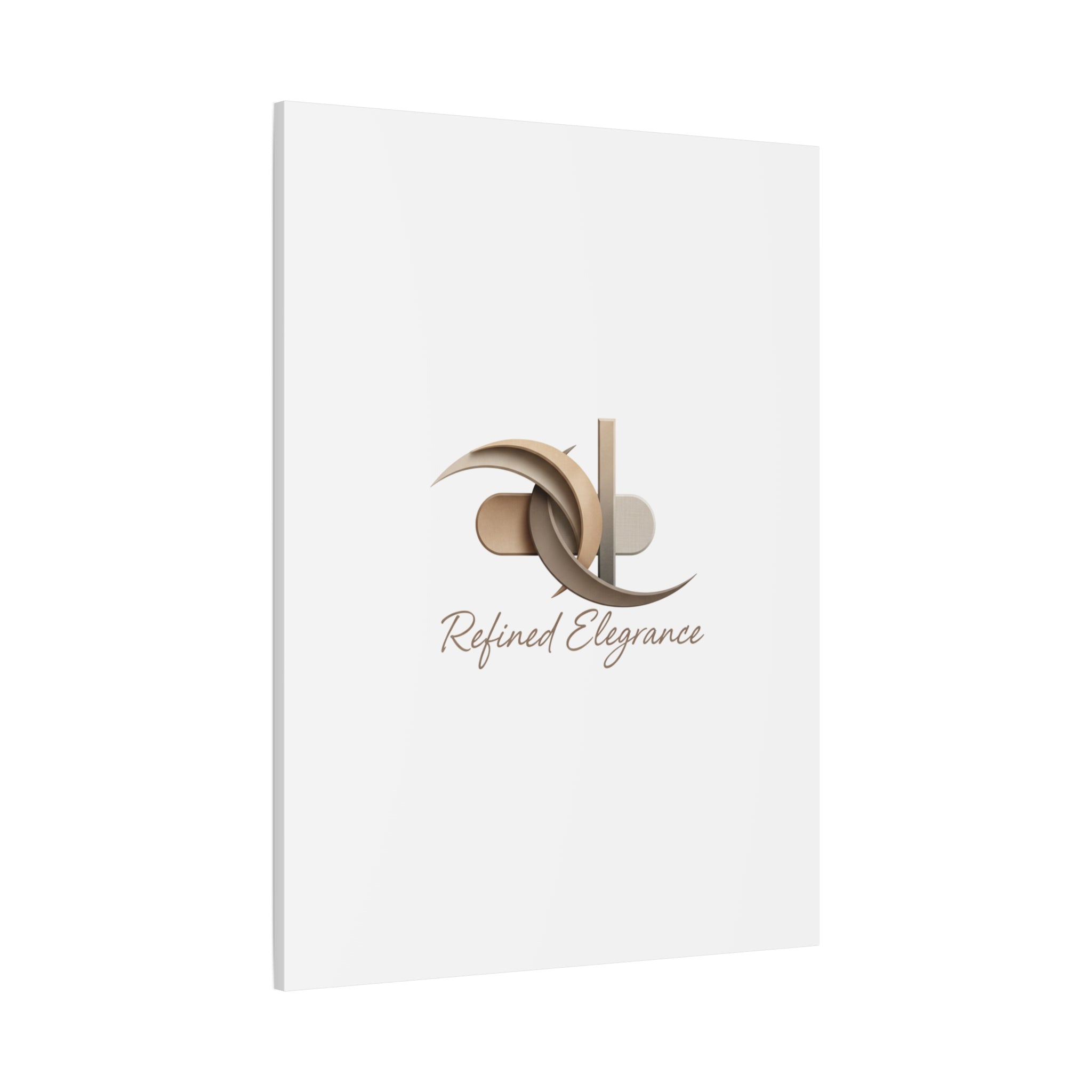 Refined Elegance Matte Canvas, Stretched | Quiet Luxury, Neutral Minimalist