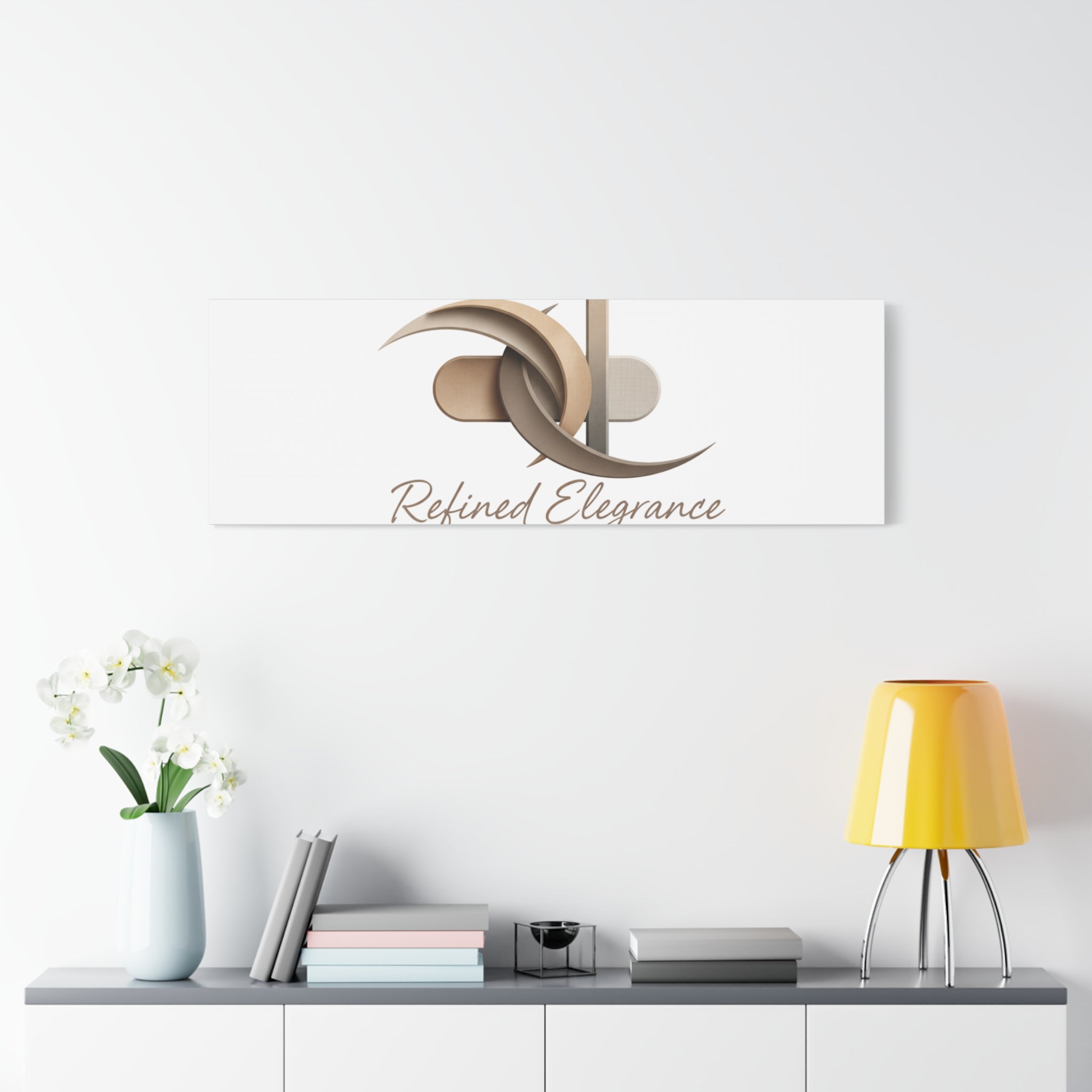 Refined Elegance Matte Canvas, Stretched | Quiet Luxury, Neutral Minimalist