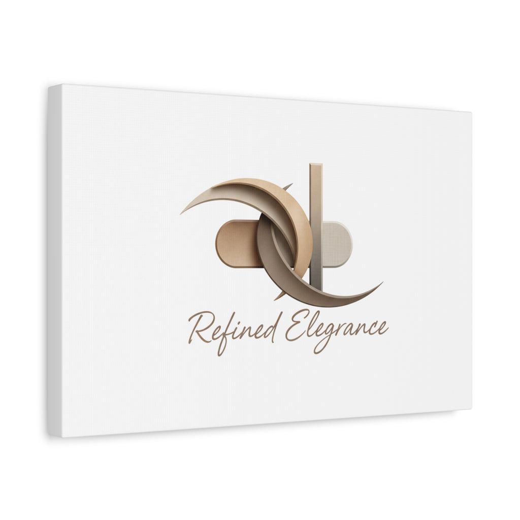 Refined Elegance Matte Canvas, Stretched | Quiet Luxury, Neutral Minimalist