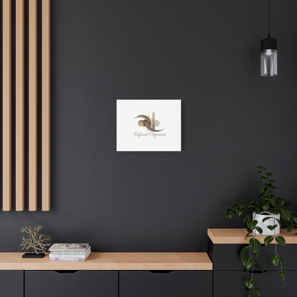 Refined Elegance Matte Canvas, Stretched | Quiet Luxury, Neutral Minimalist