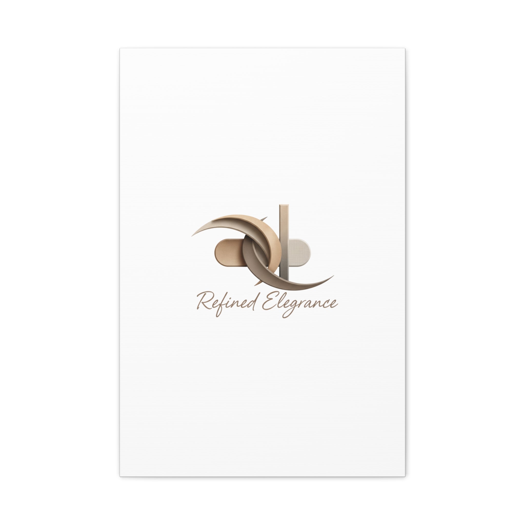 Refined Elegance Matte Canvas, Stretched | Quiet Luxury, Neutral Minimalist