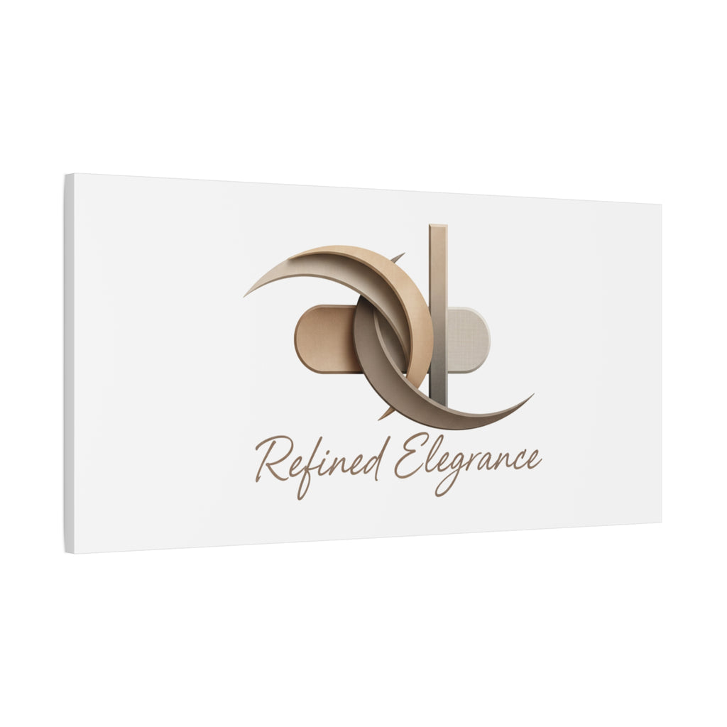 Refined Elegance Matte Canvas, Stretched | Quiet Luxury, Neutral Minimalist