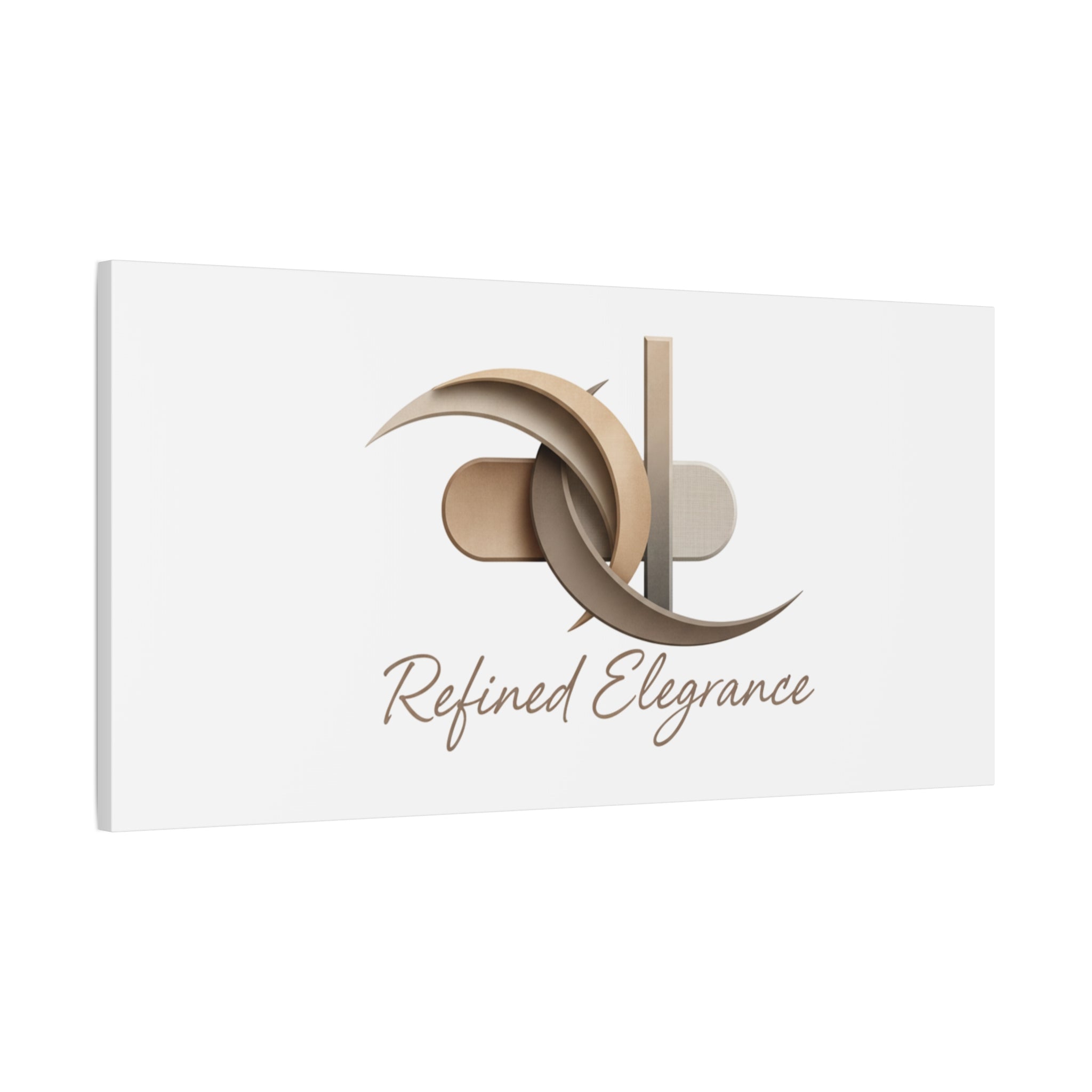 Refined Elegance Matte Canvas, Stretched | Quiet Luxury, Neutral Minimalist