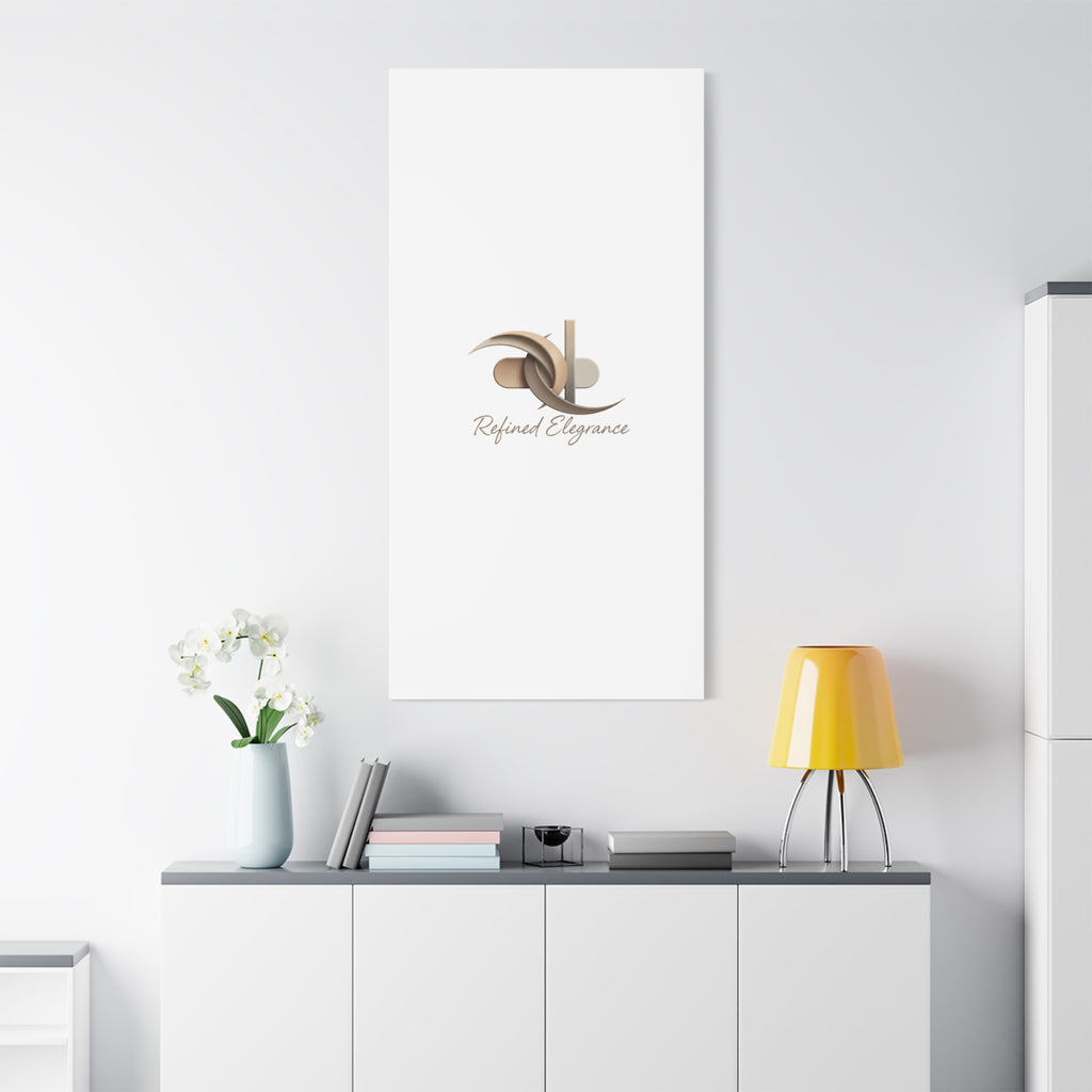 Refined Elegance Matte Canvas, Stretched | Quiet Luxury, Neutral Minimalist