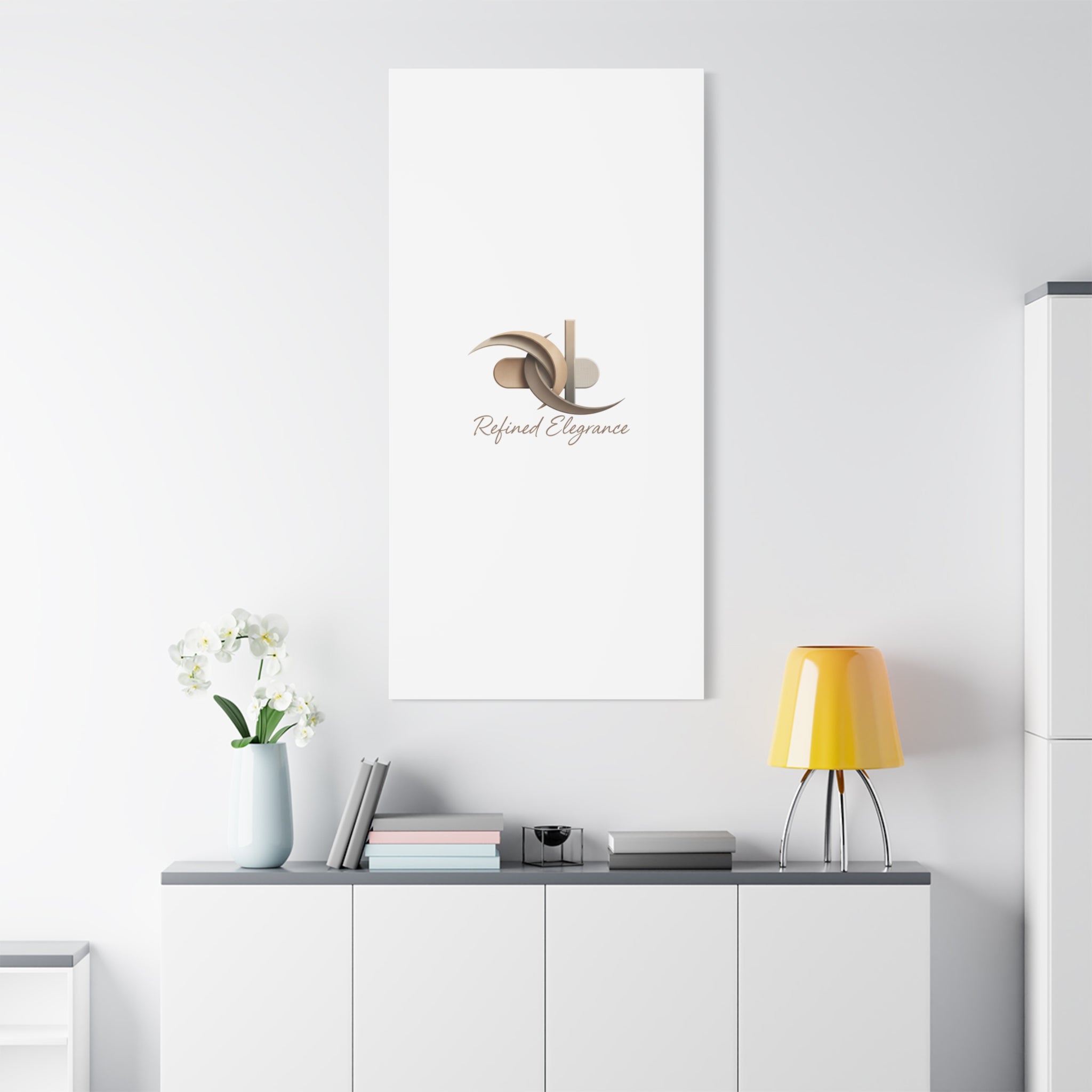 Refined Elegance Matte Canvas, Stretched | Quiet Luxury, Neutral Minimalist