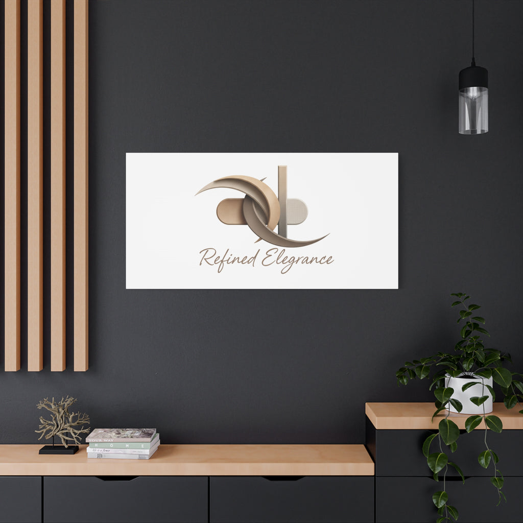 Refined Elegance Matte Canvas, Stretched | Quiet Luxury, Neutral Minimalist