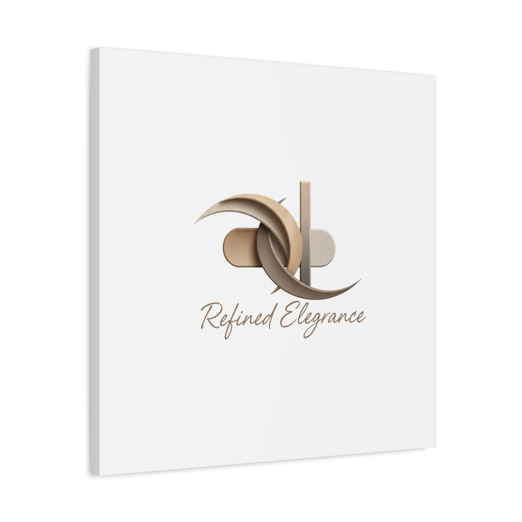 Refined Elegance Matte Canvas, Stretched | Quiet Luxury, Neutral Minimalist