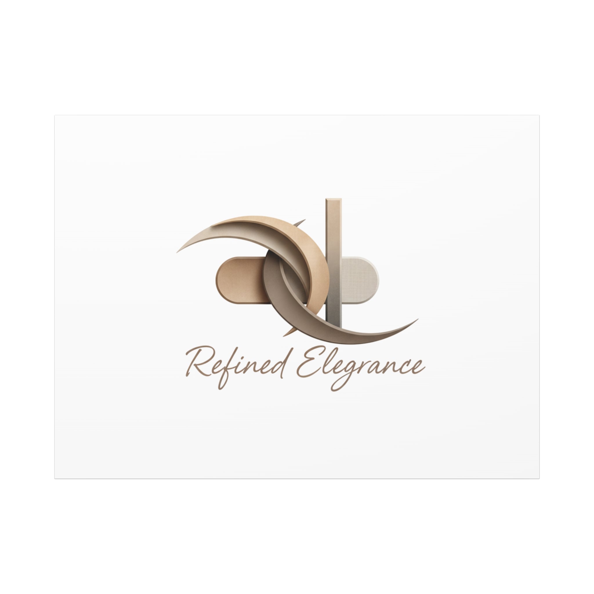Refined Elegance Matte Canvas, Stretched | Quiet Luxury, Neutral Minimalist