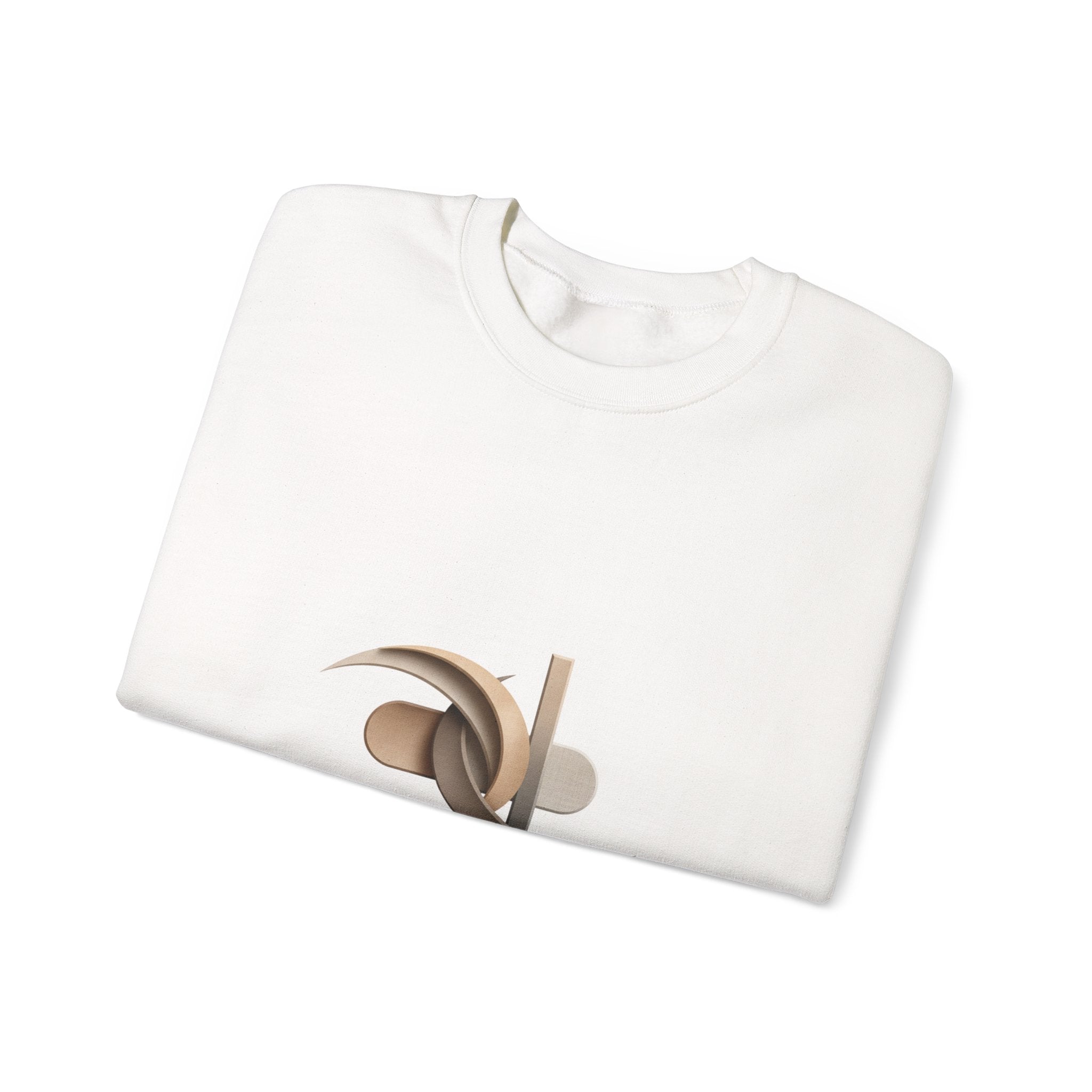 Refined Elegance Minimal Logo Crewneck Sweatshirt | quiet luxury, neutral minimalist