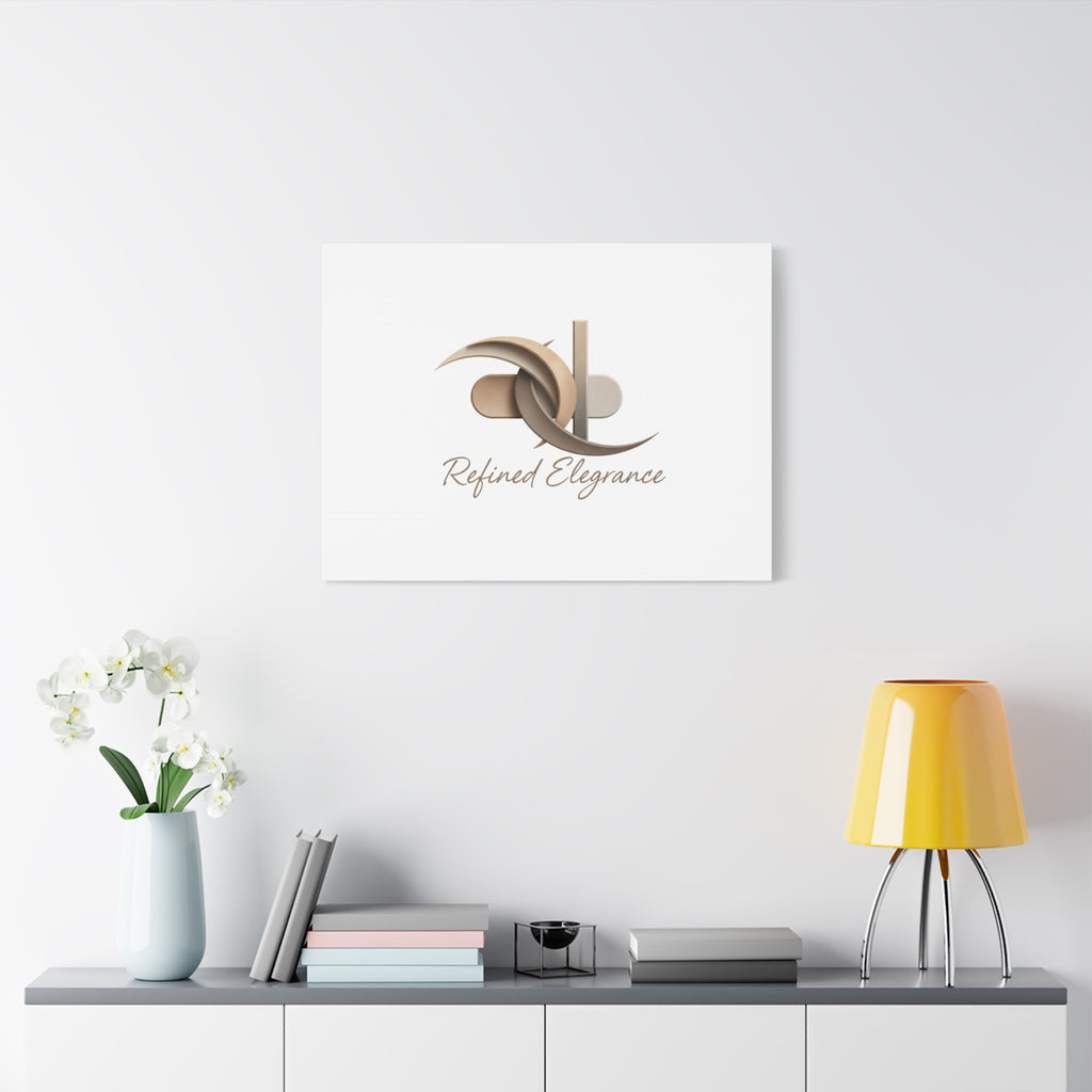 Refined Elegance Matte Canvas, Stretched | Quiet Luxury, Neutral Minimalist