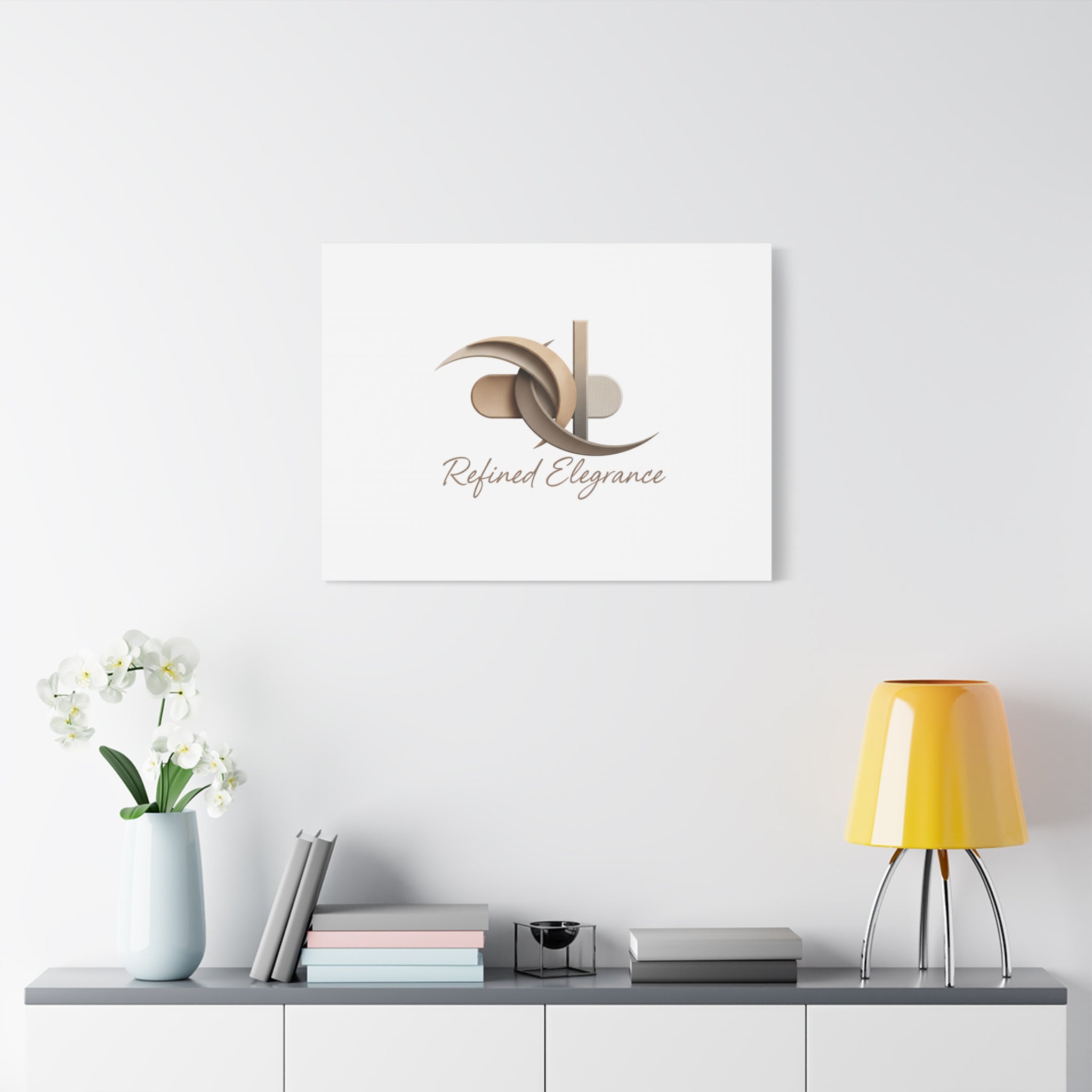 Refined Elegance Matte Canvas, Stretched | Quiet Luxury, Neutral Minimalist