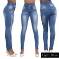 Denim Pencil Pants Stretch Jeans High Waist Pants Women High Waist Jeans
