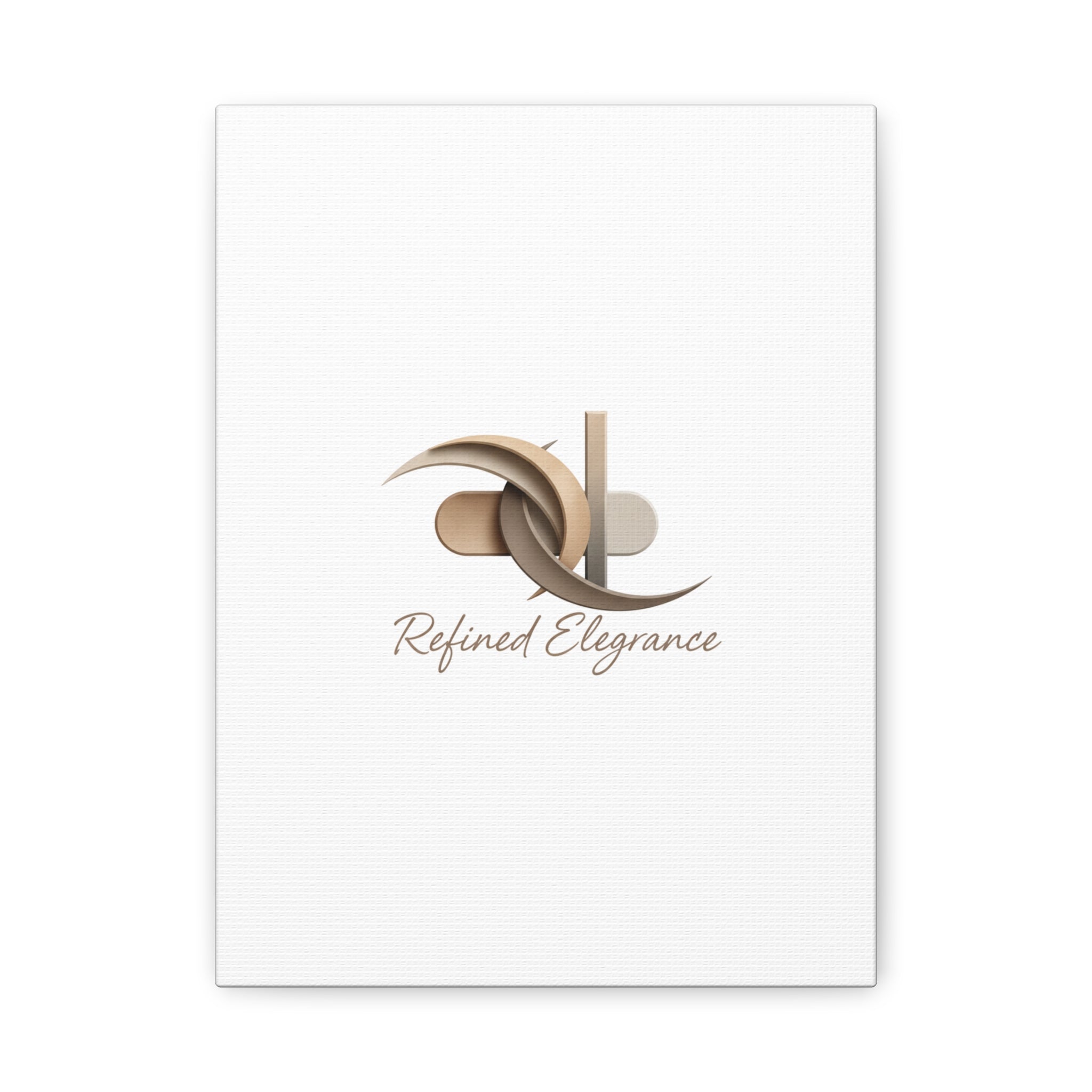 Refined Elegance Matte Canvas, Stretched | Quiet Luxury, Neutral Minimalist