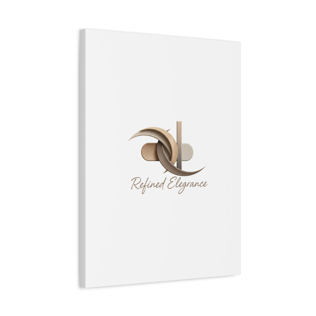 Refined Elegance Matte Canvas, Stretched | Quiet Luxury, Neutral Minimalist