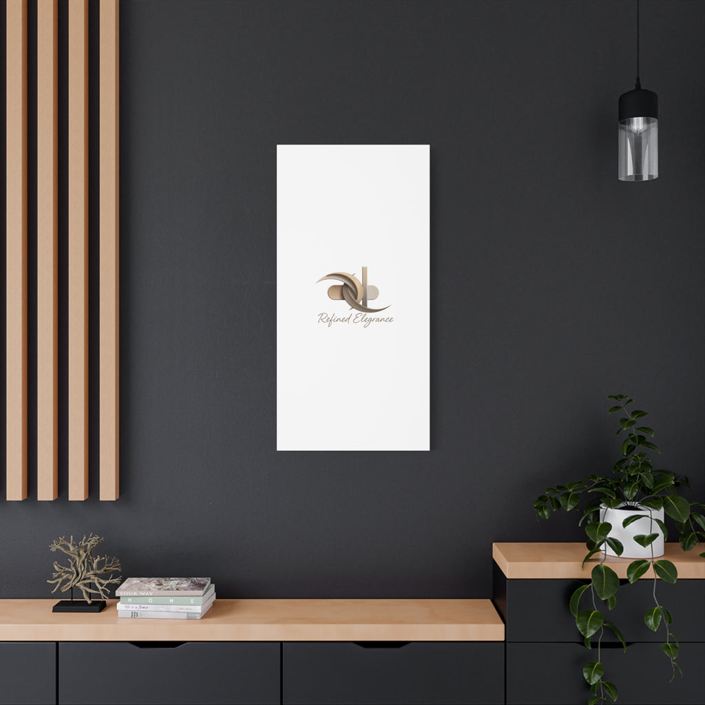 Refined Elegance Matte Canvas, Stretched | Quiet Luxury, Neutral Minimalist