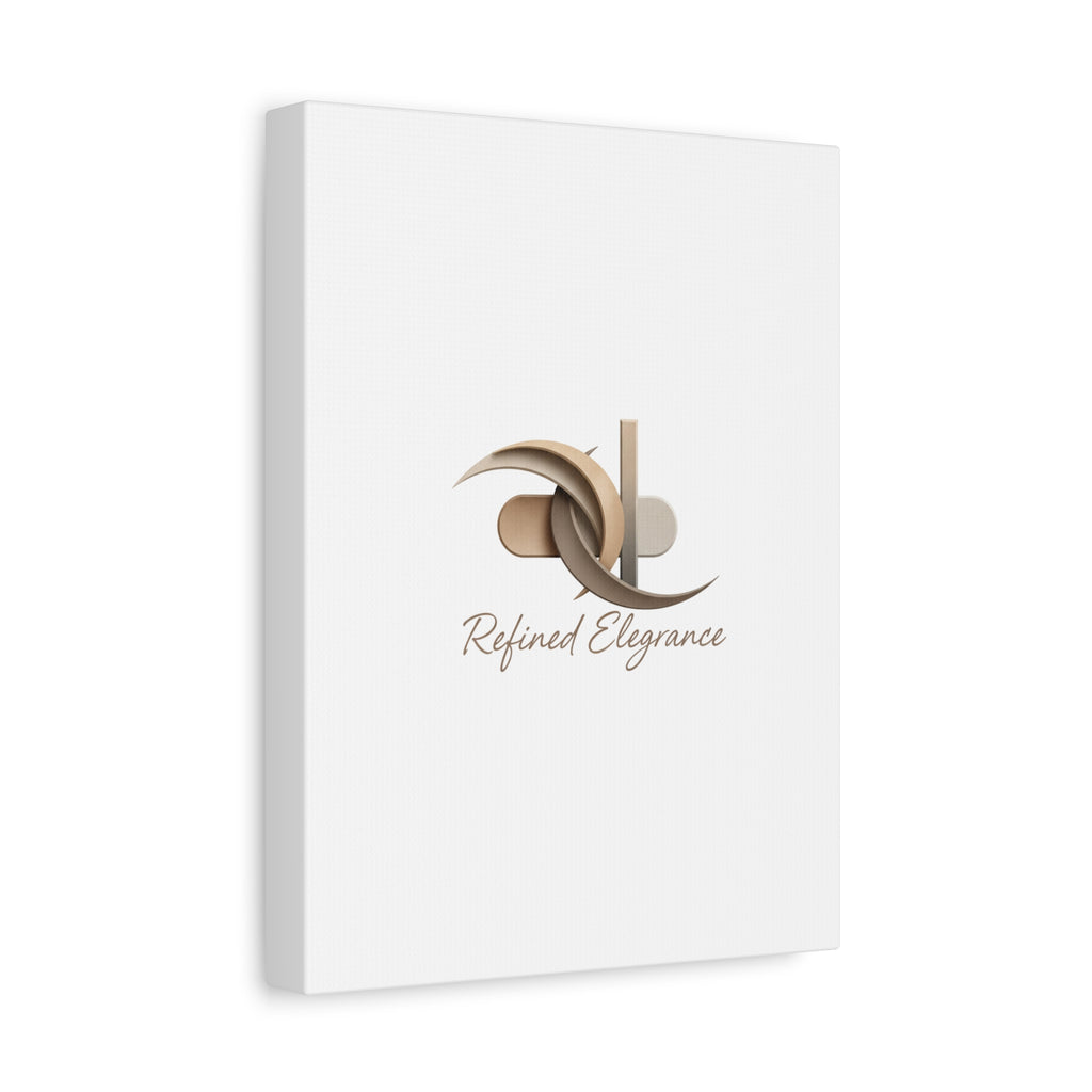 Refined Elegance Matte Canvas, Stretched | Quiet Luxury, Neutral Minimalist