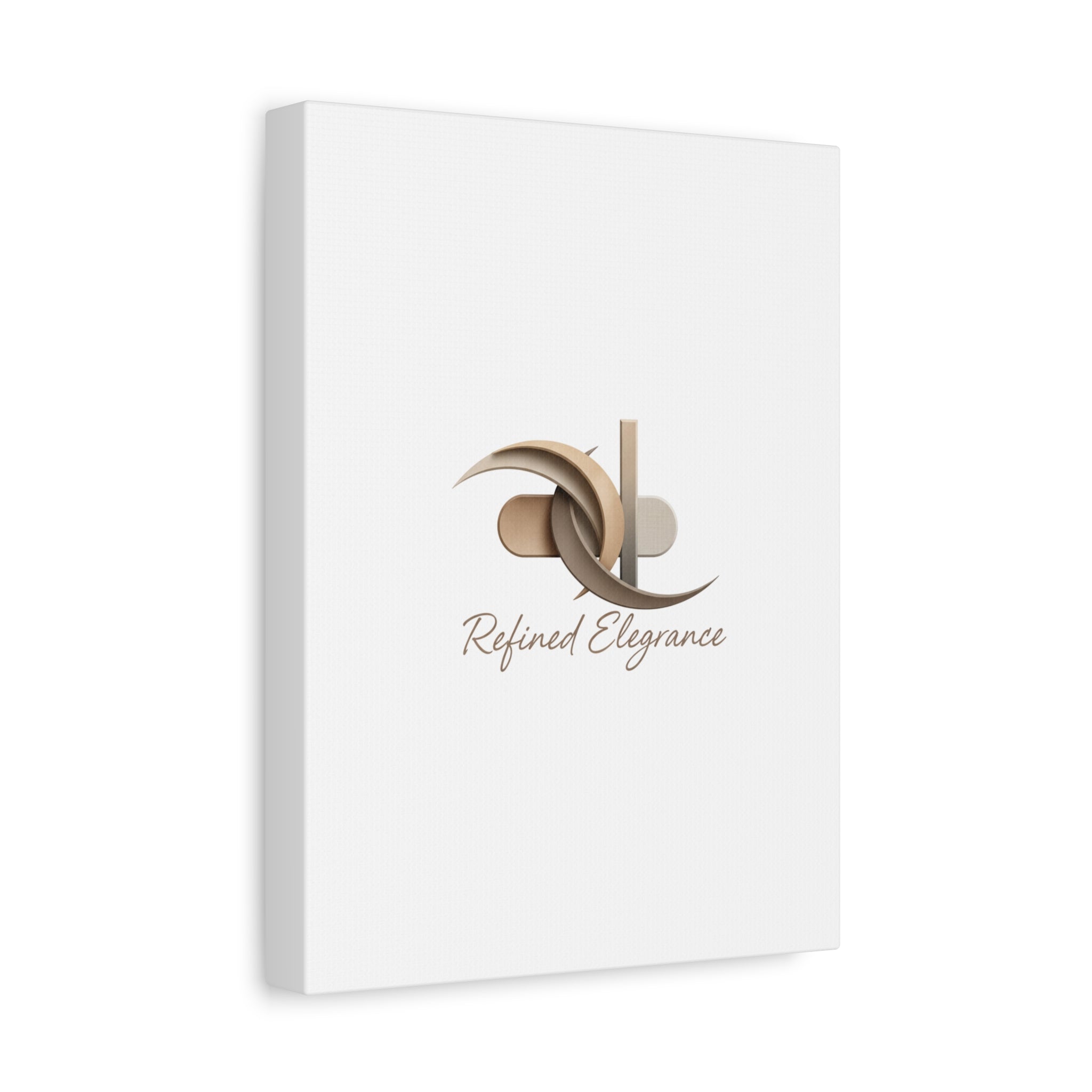 Refined Elegance Matte Canvas, Stretched | Quiet Luxury, Neutral Minimalist