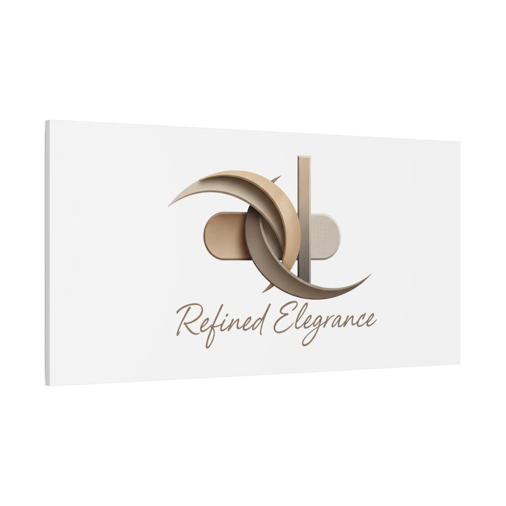 Refined Elegance Matte Canvas, Stretched | Quiet Luxury, Neutral Minimalist