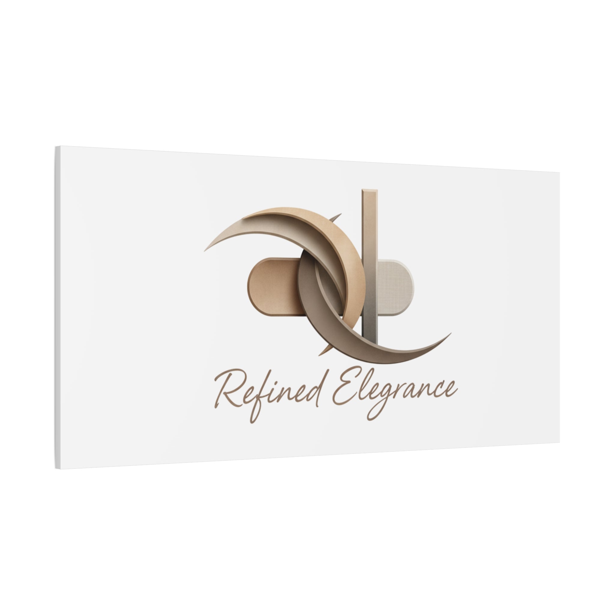 Refined Elegance Matte Canvas, Stretched | Quiet Luxury, Neutral Minimalist