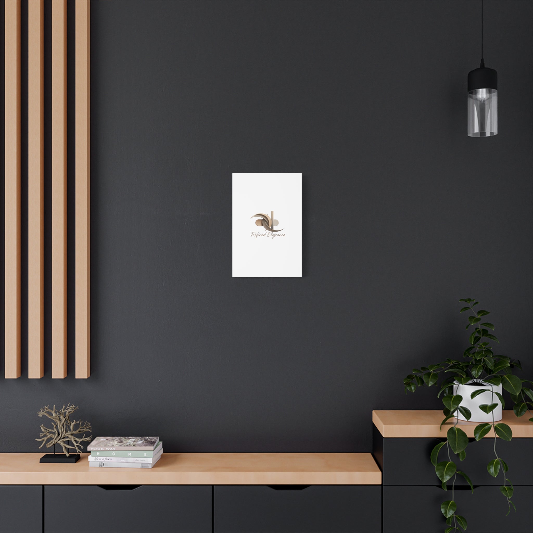 Refined Elegance Matte Canvas, Stretched | Quiet Luxury, Neutral Minimalist