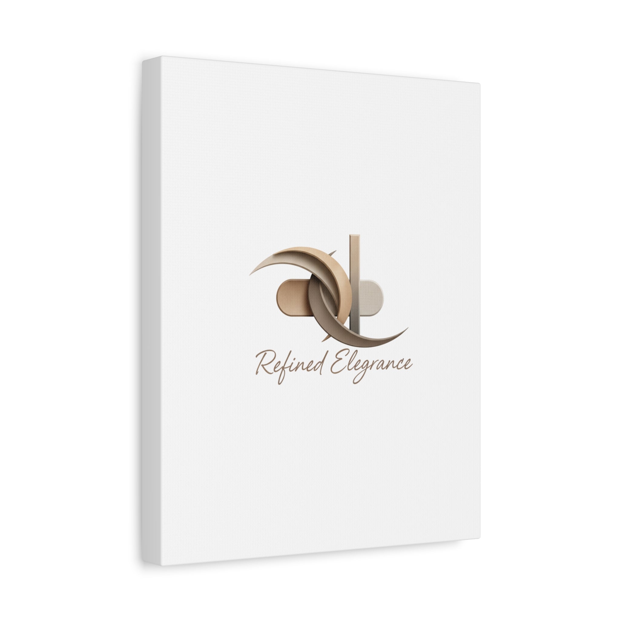 Refined Elegance Matte Canvas, Stretched | Quiet Luxury, Neutral Minimalist