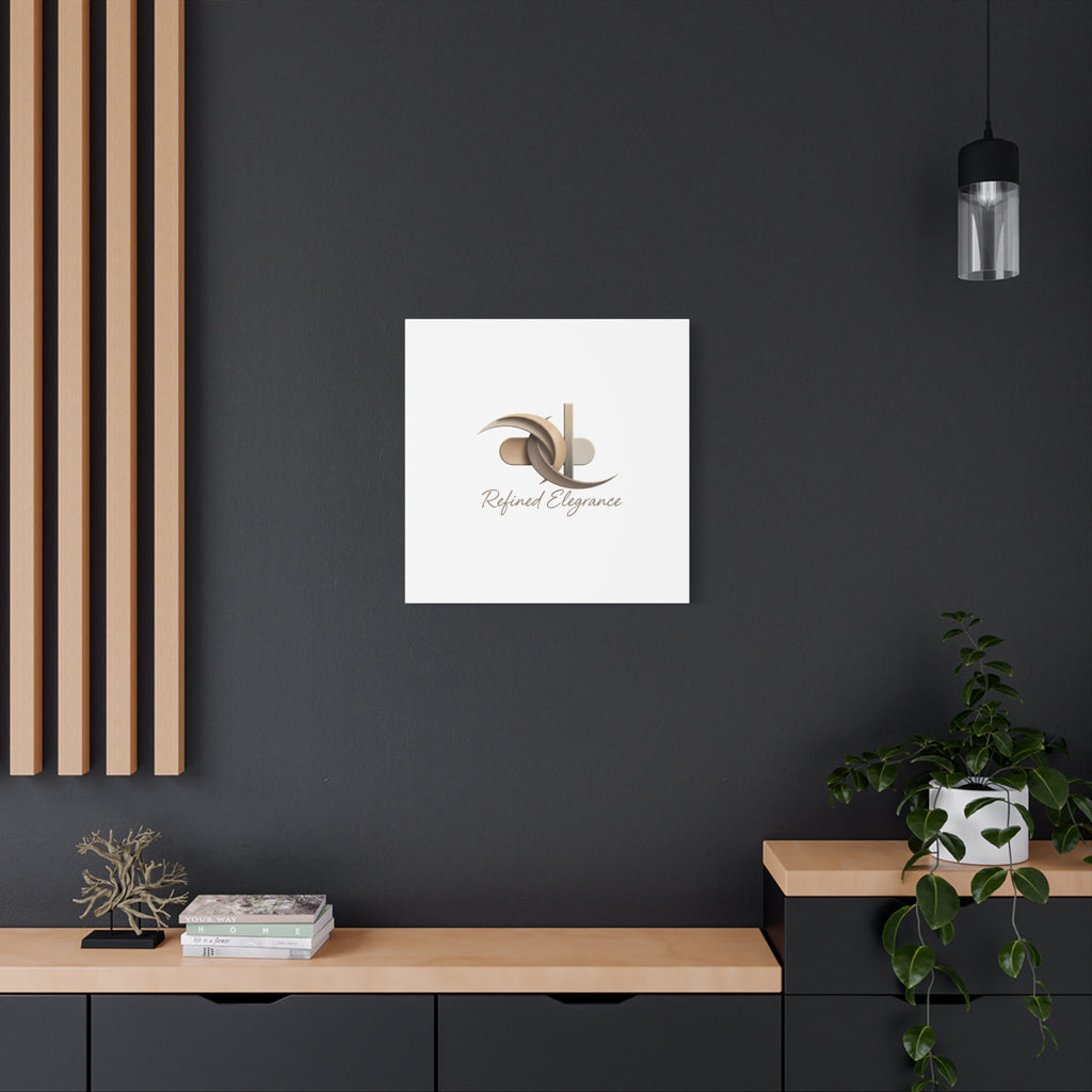 Refined Elegance Matte Canvas, Stretched | Quiet Luxury, Neutral Minimalist