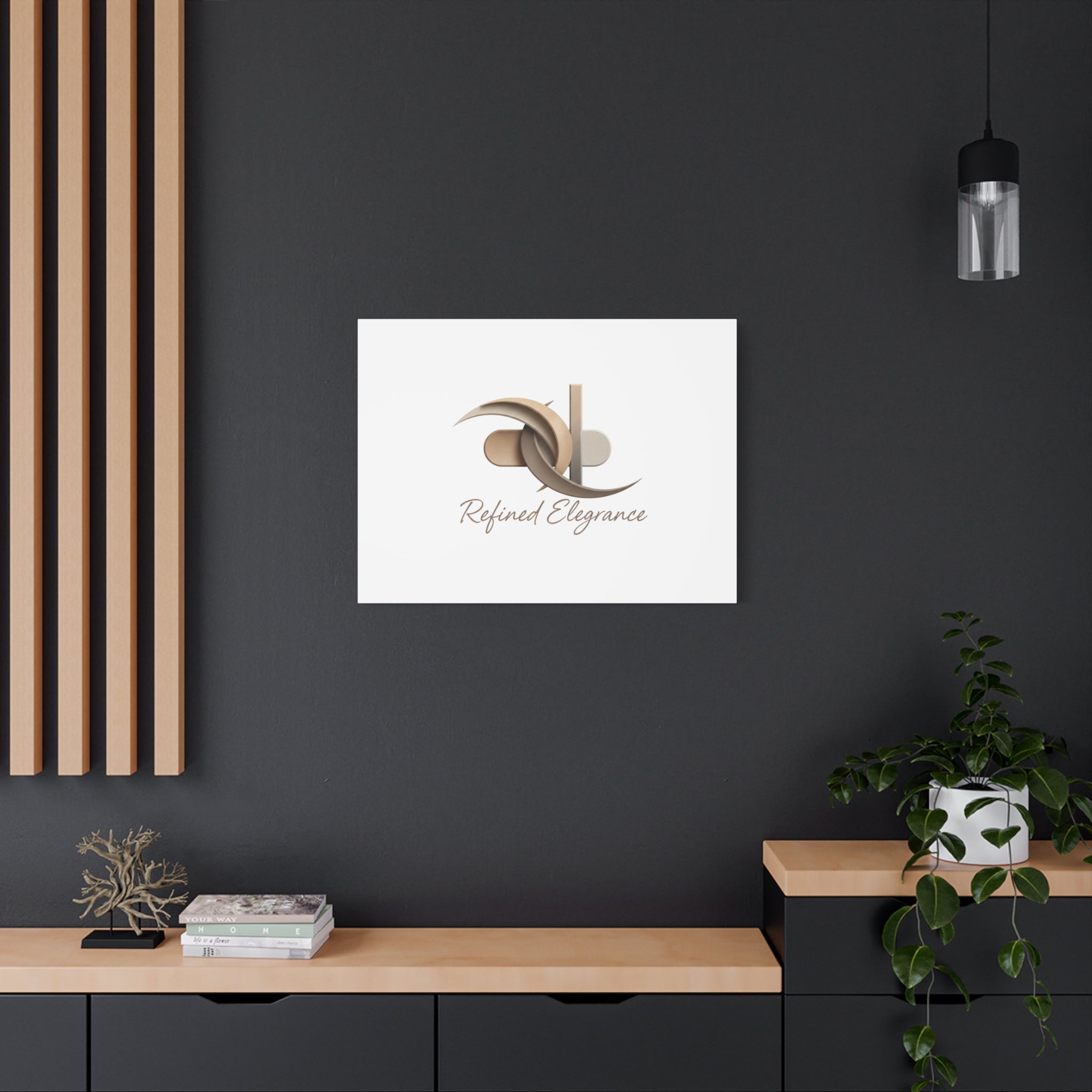 Refined Elegance Matte Canvas, Stretched | Quiet Luxury, Neutral Minimalist