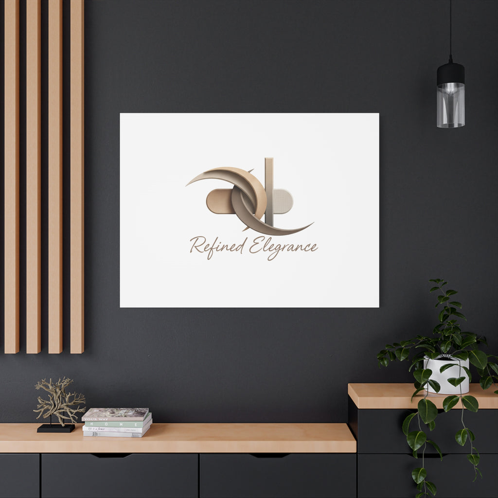 Refined Elegance Matte Canvas, Stretched | Quiet Luxury, Neutral Minimalist