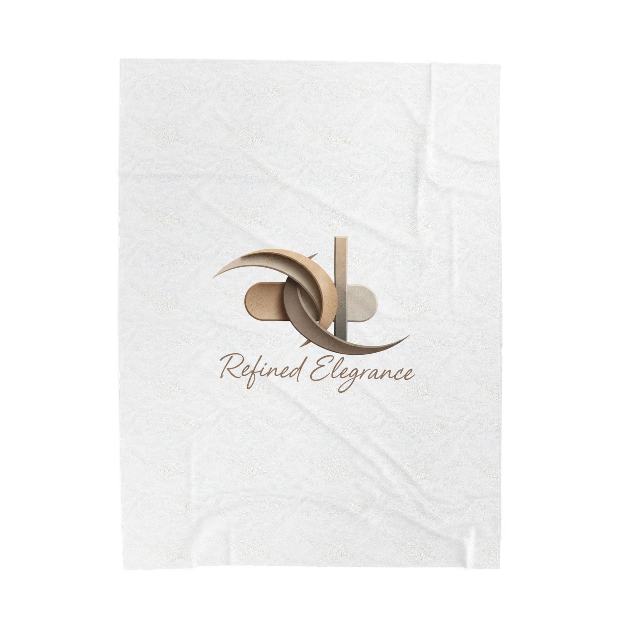 Refined Elegance Velveteen Plush Blanket | Quiet Luxury, Neutral Minimalist