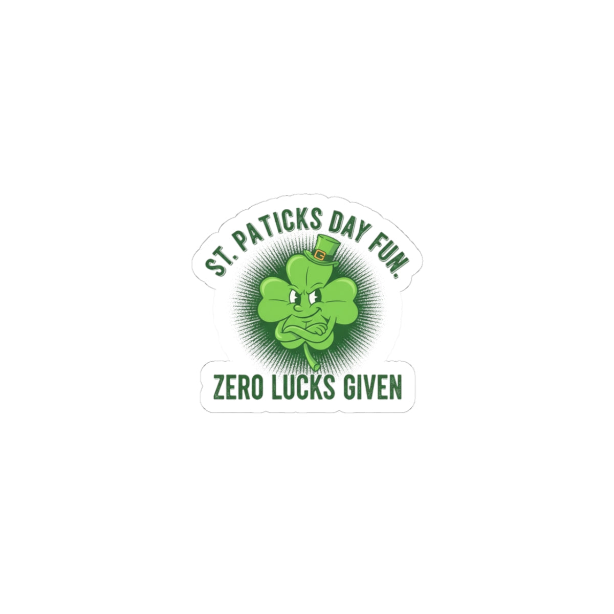 Zero Lucks Given Kiss-Cut Stickers | sleepy humor, nap club