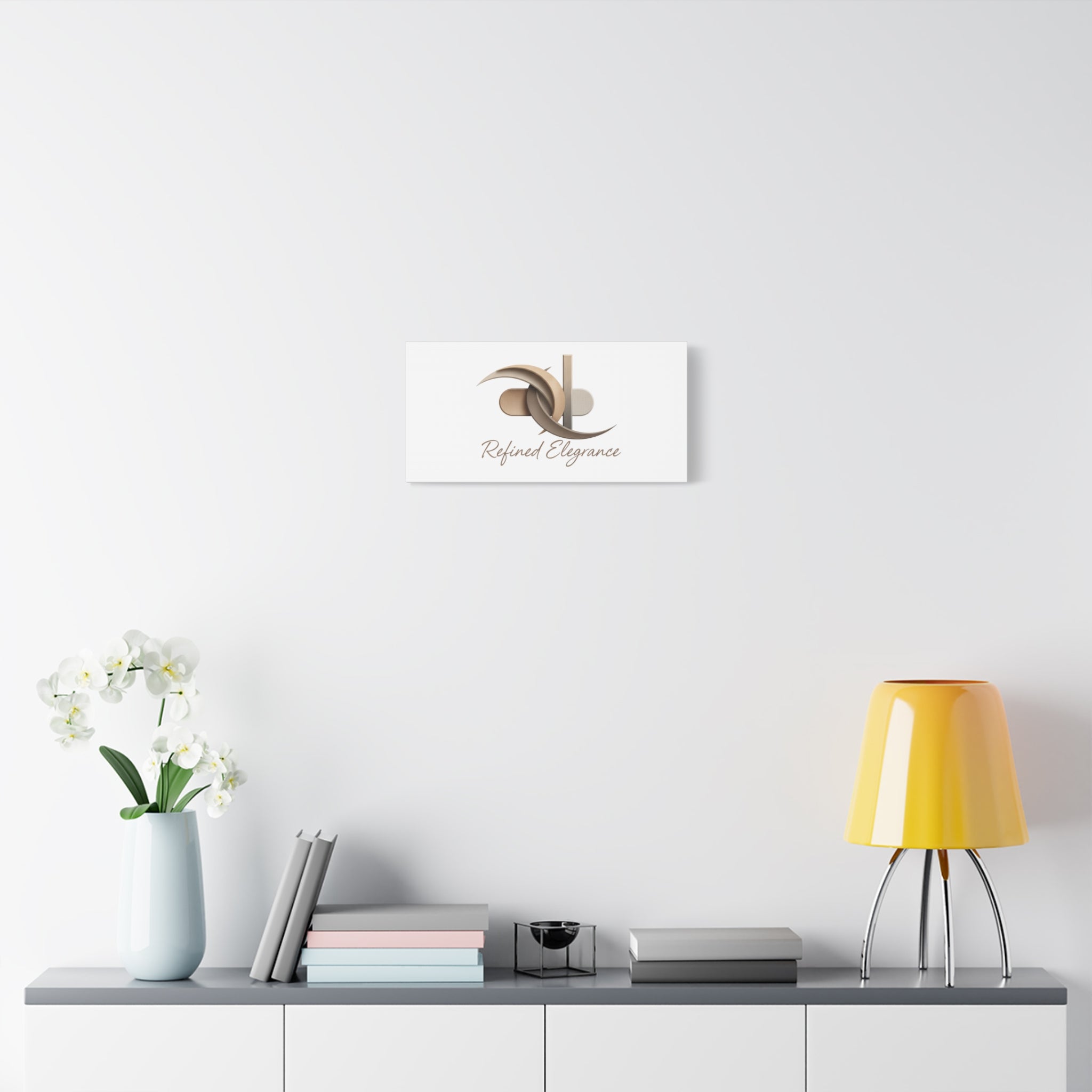 Refined Elegance Matte Canvas, Stretched | Quiet Luxury, Neutral Minimalist