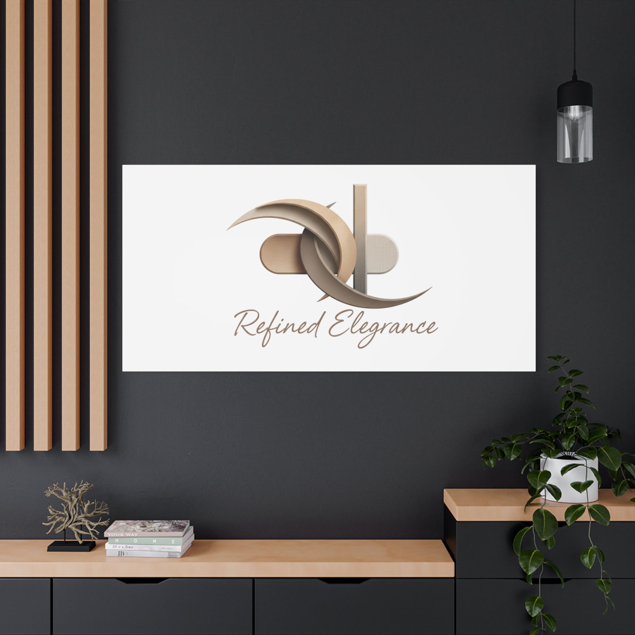 Refined Elegance Matte Canvas, Stretched | Quiet Luxury, Neutral Minimalist