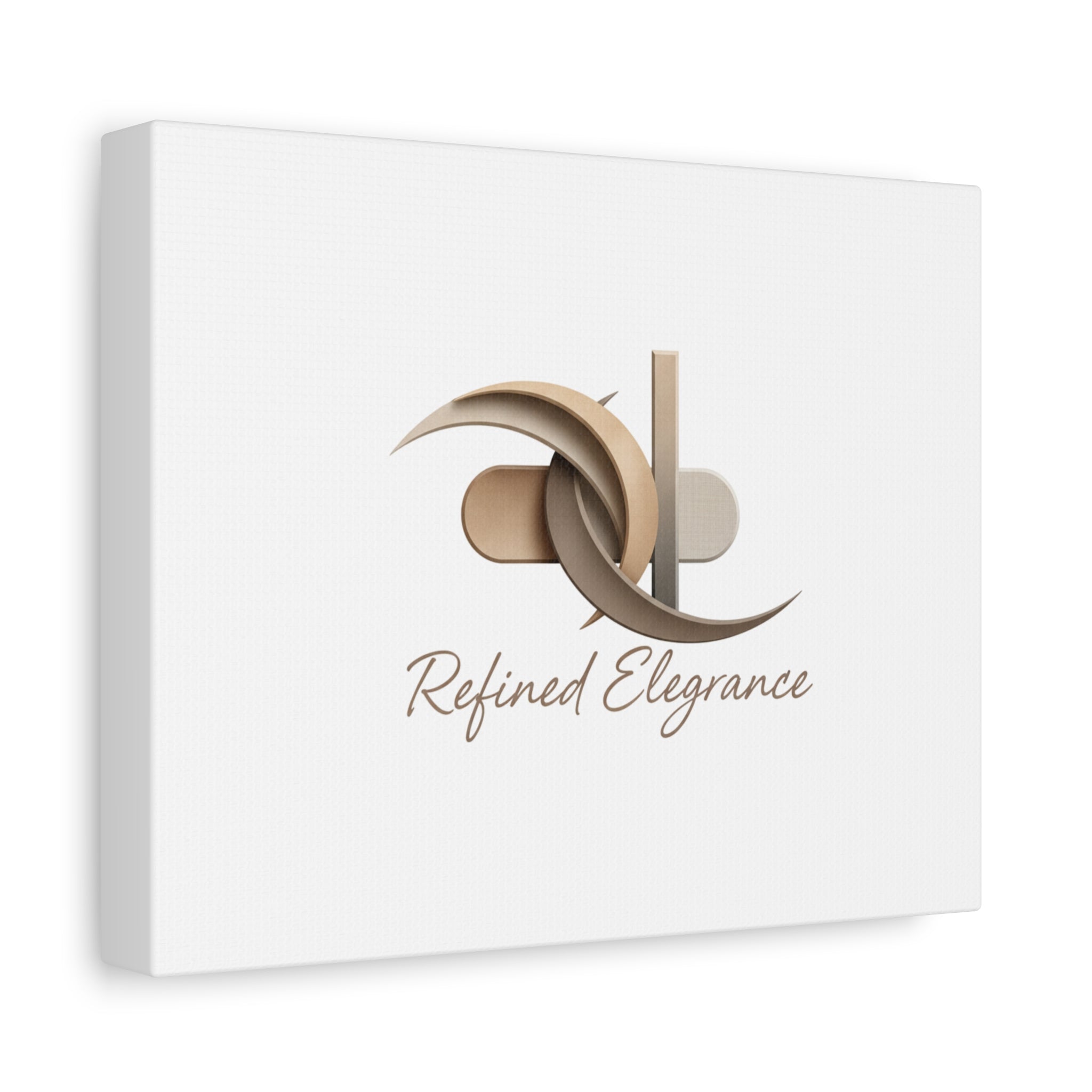 Refined Elegance Matte Canvas, Stretched | Quiet Luxury, Neutral Minimalist