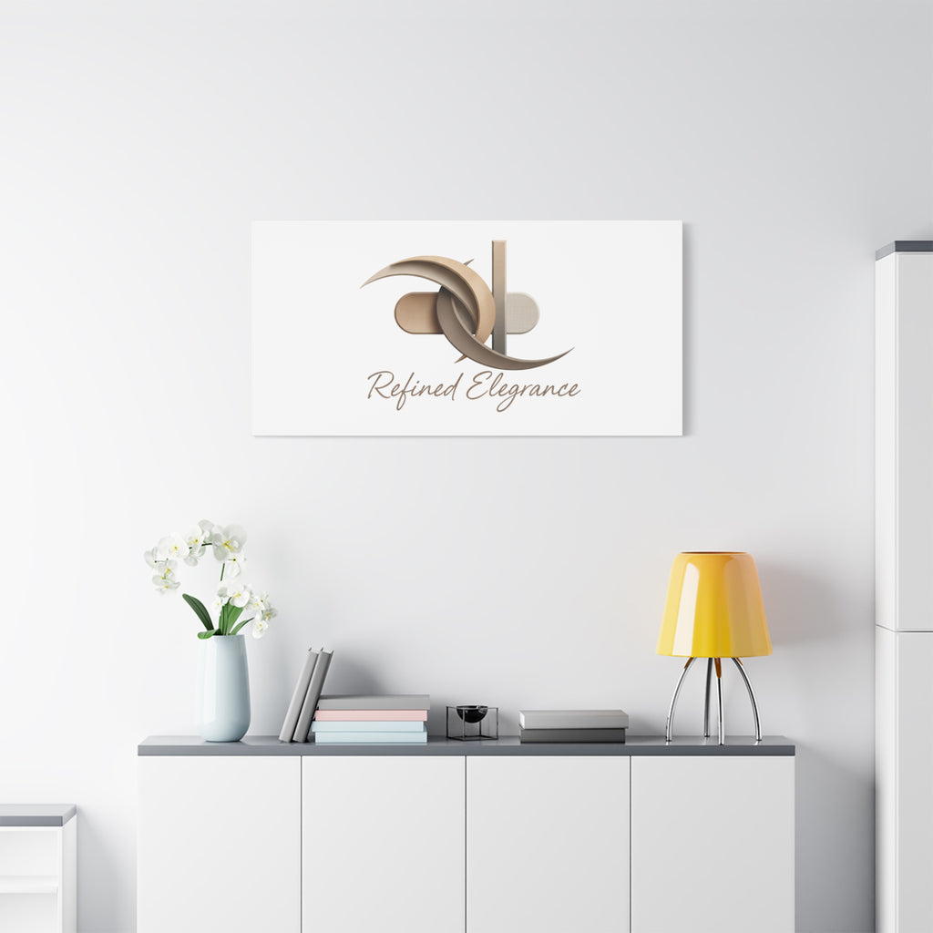 Refined Elegance Matte Canvas, Stretched | Quiet Luxury, Neutral Minimalist