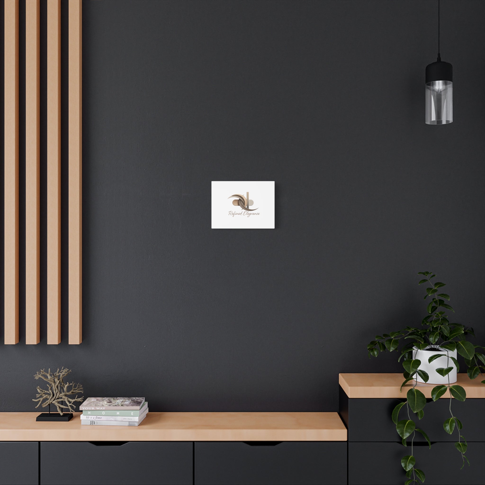 Refined Elegance Matte Canvas, Stretched | Quiet Luxury, Neutral Minimalist