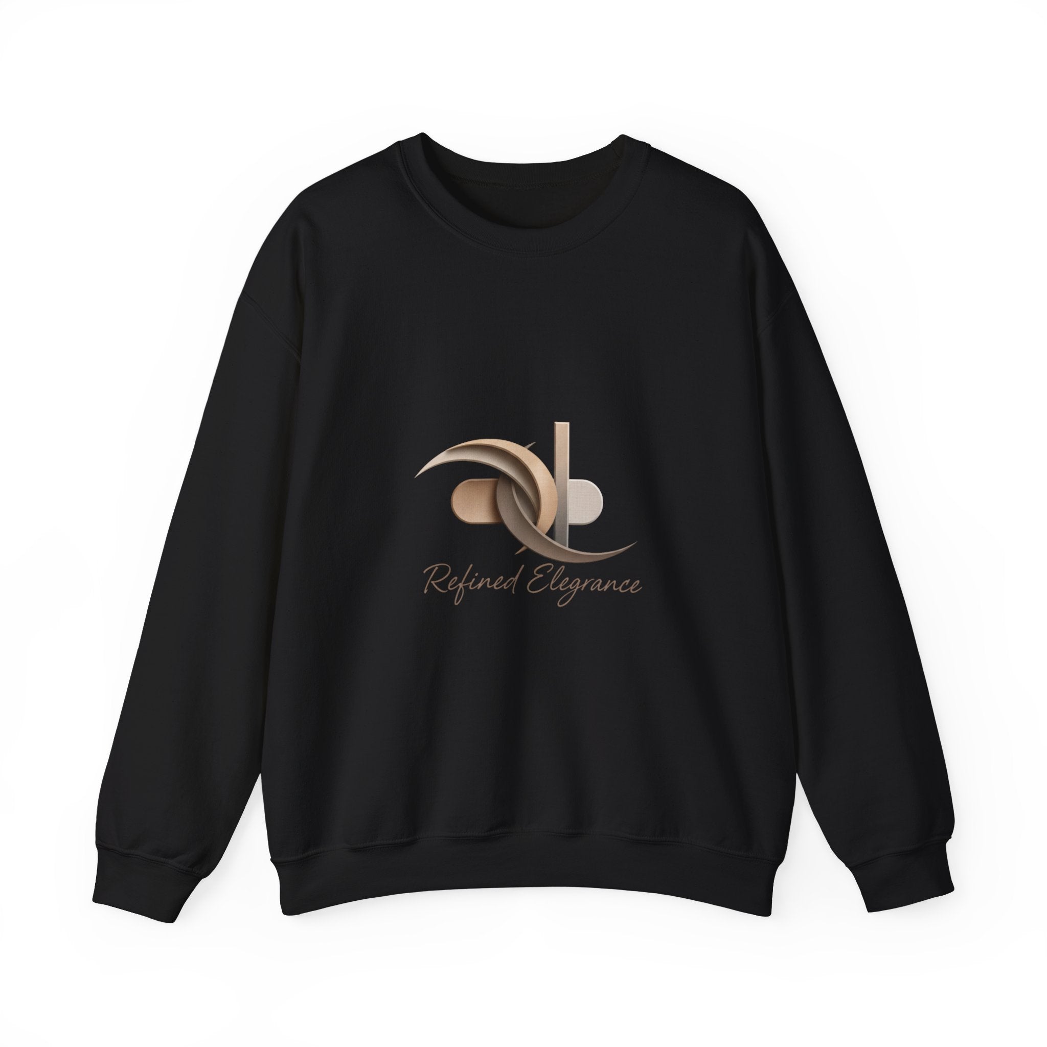 Refined Elegance Minimal Logo Crewneck Sweatshirt | quiet luxury, neutral minimalist