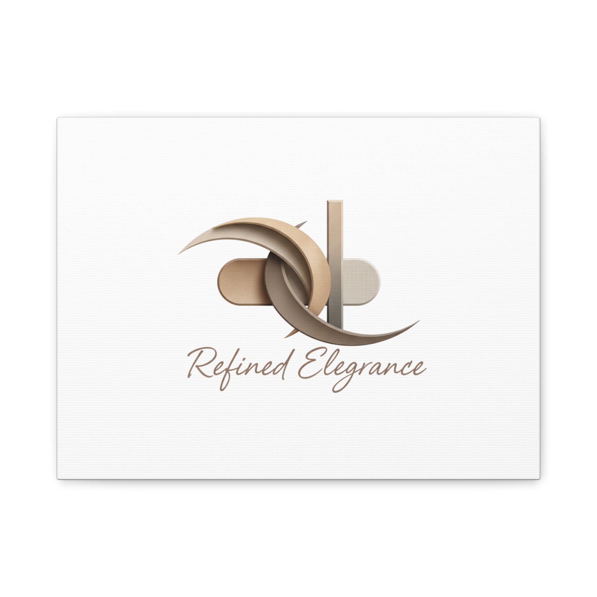 Refined Elegance Matte Canvas, Stretched | Quiet Luxury, Neutral Minimalist