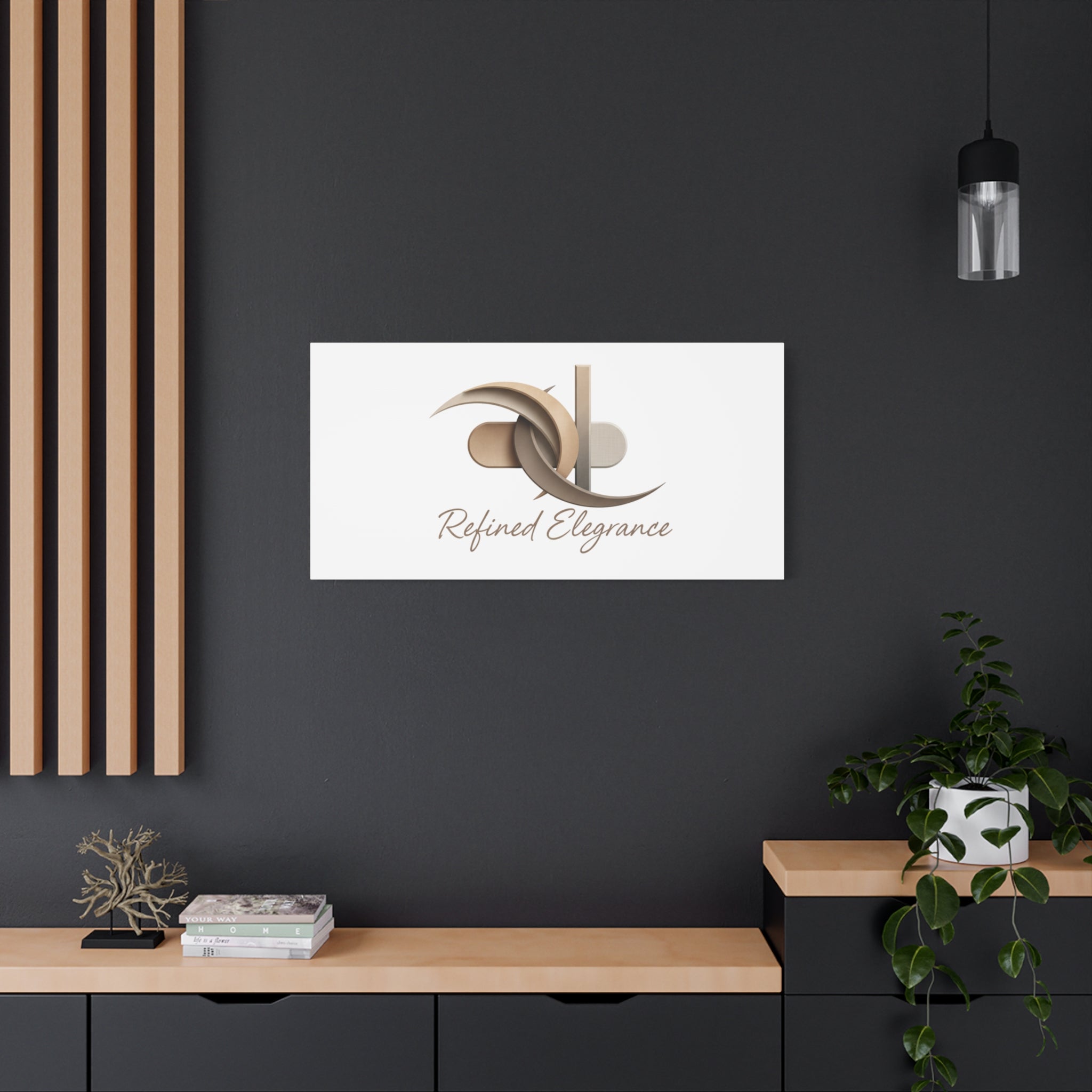 Refined Elegance Matte Canvas, Stretched | Quiet Luxury, Neutral Minimalist