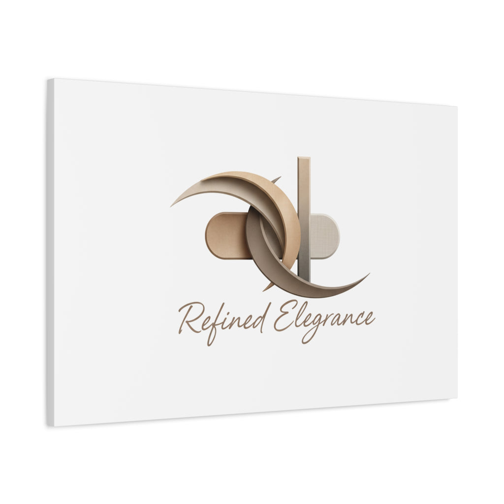 Refined Elegance Matte Canvas, Stretched | Quiet Luxury, Neutral Minimalist