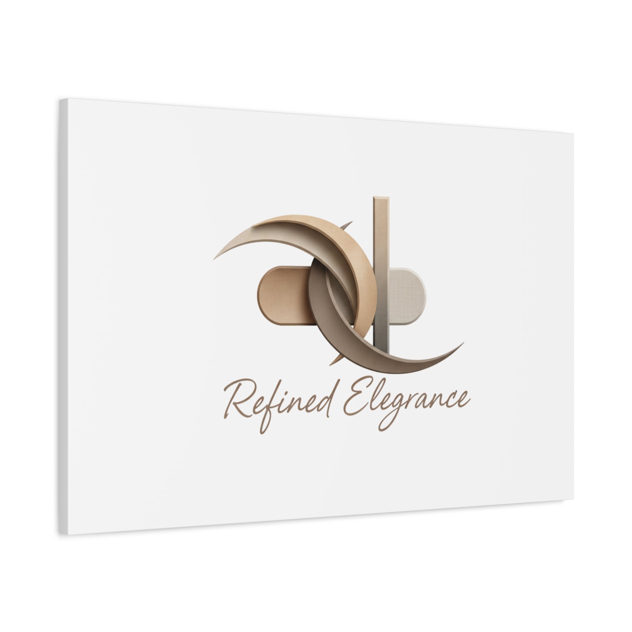 Refined Elegance Matte Canvas, Stretched | Quiet Luxury, Neutral Minimalist