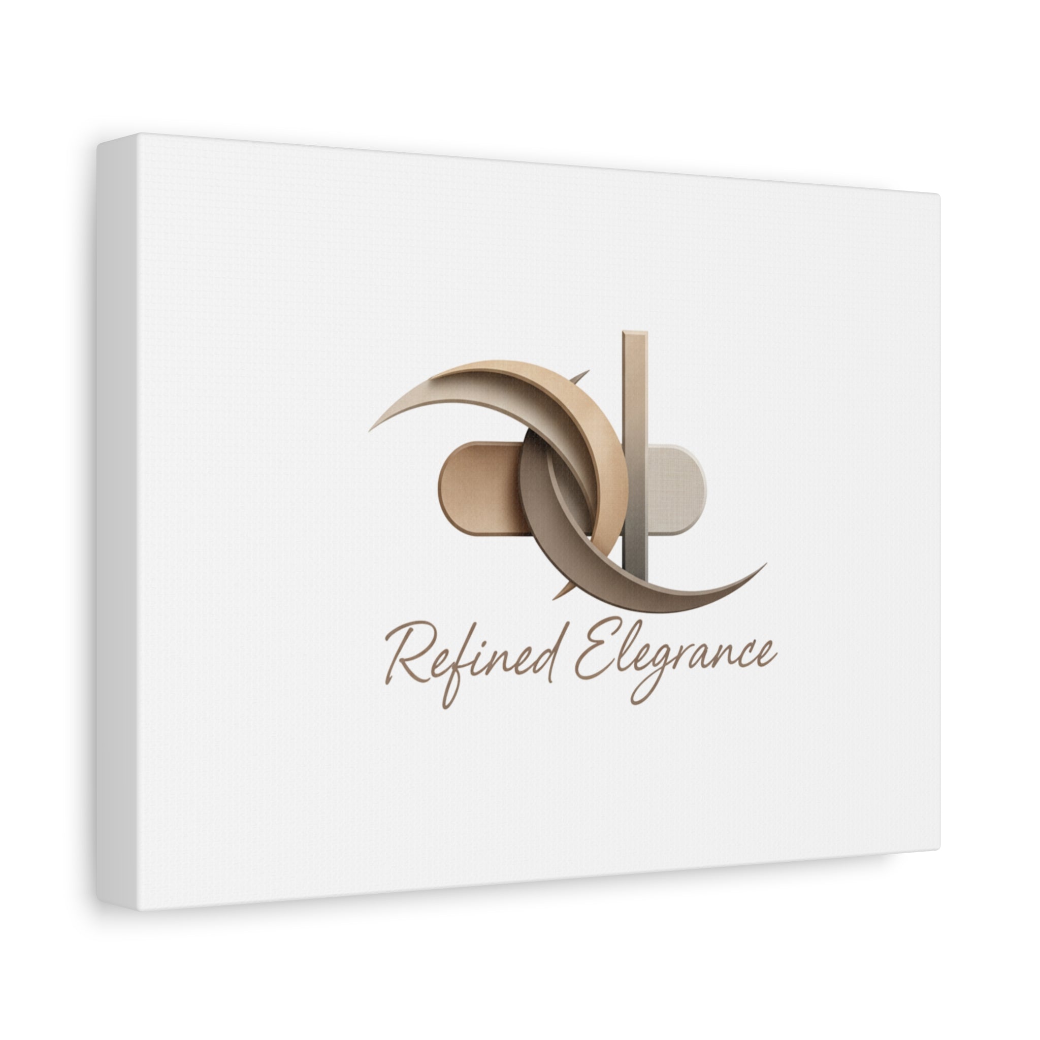 Refined Elegance Matte Canvas, Stretched | Quiet Luxury, Neutral Minimalist