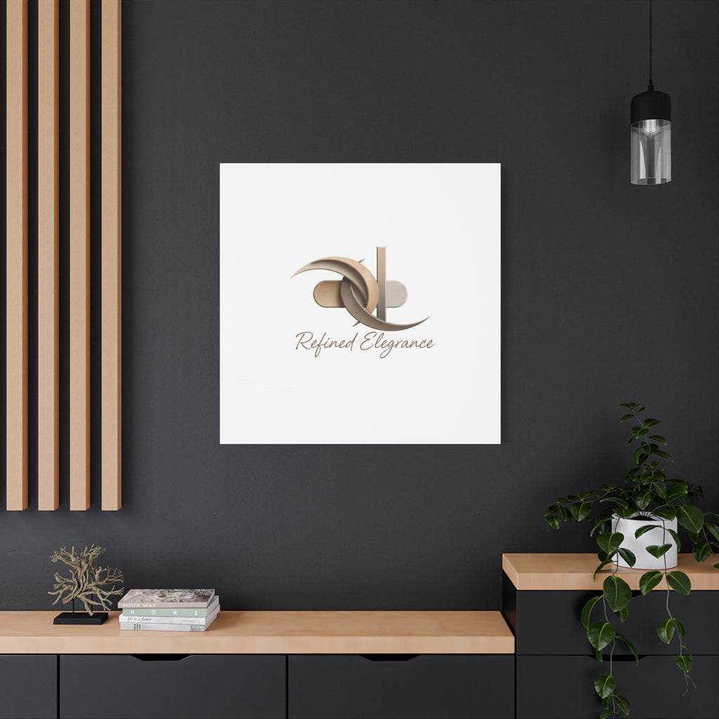Refined Elegance Matte Canvas, Stretched | Quiet Luxury, Neutral Minimalist